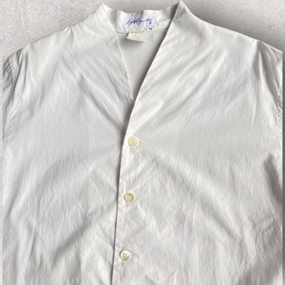 Yohji Yamamoto Vintage 90’s V Neck Collar Boxy Fit Shirt Size US M / EU 48-50 / 2 - 1 Thumbnail