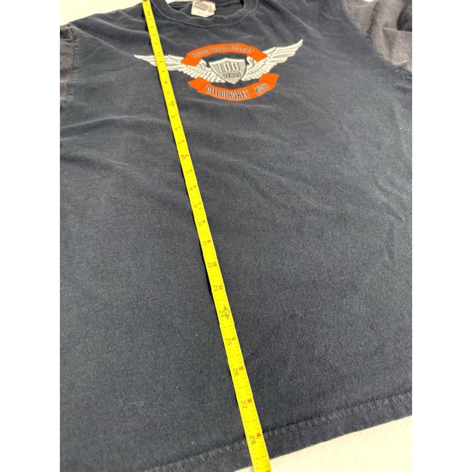 Hanes Vtg Hanes Motorcycle T-Shirt L Black Graphic Print Crew Neck Mens 1980s 2003 Eagle Milwaukee Speed Limit Size US L / EU 52-54 / 3 - 2 Thumbnail
