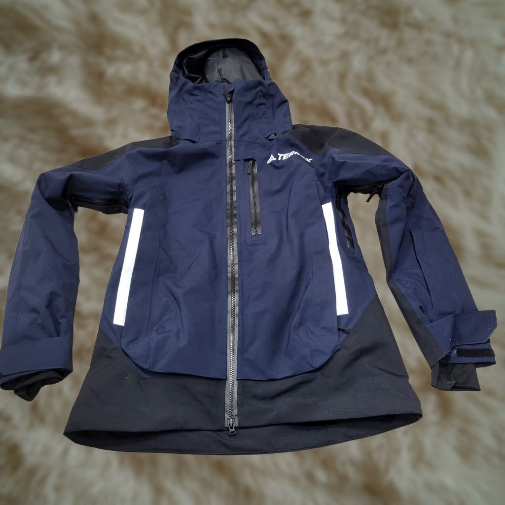 Adidas VINTAGE Adidas Terrex Myshelter Rain Blue Outdoor Jacket Full Zip Hooded XS Size XS / US 0-2 / IT 36-38 - 1 Thumbnail