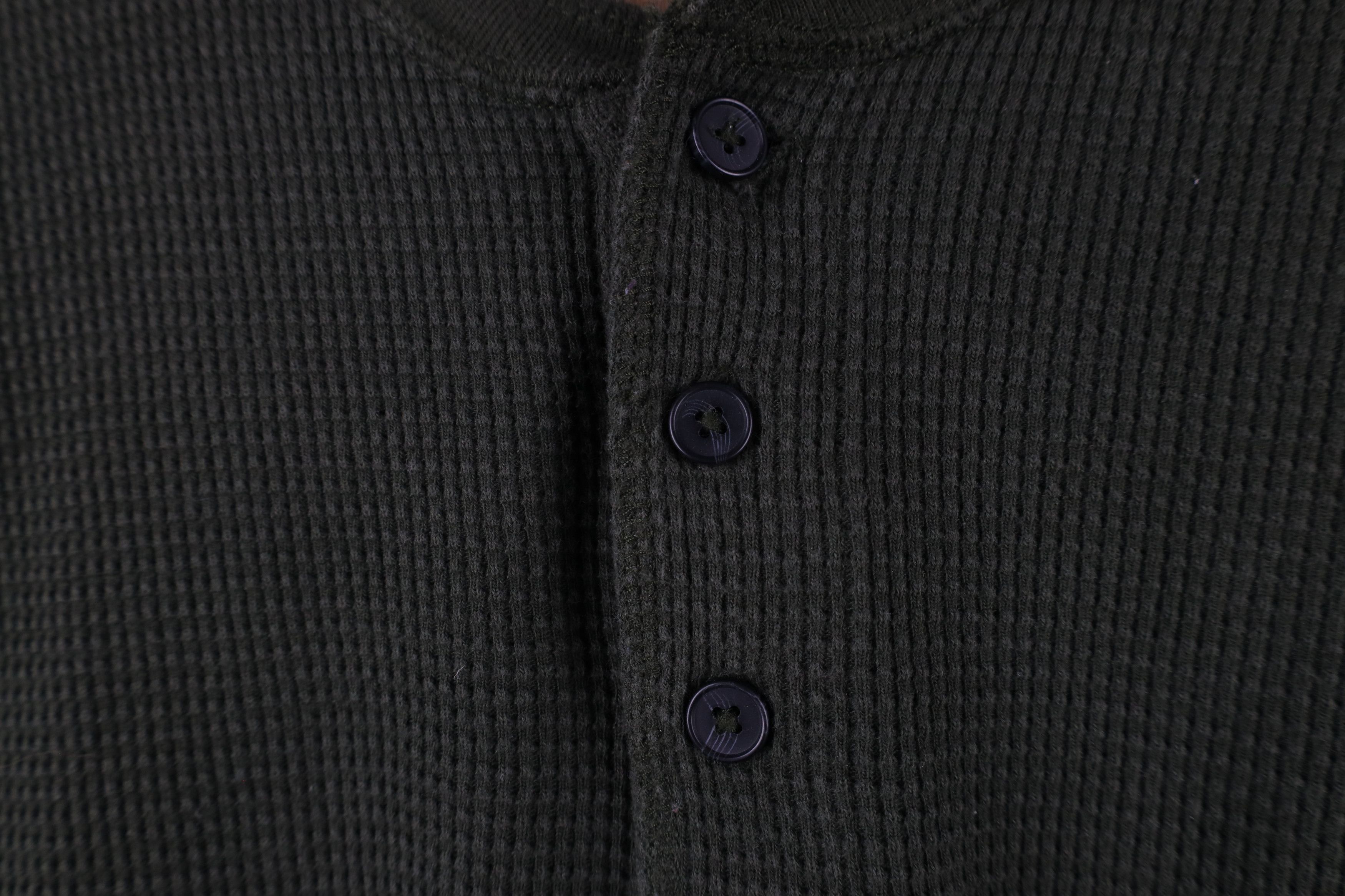 Eddie Bauer × Vintage Vintage 90s Eddie Bauer Waffle Knit Long Sleeve T-Shirt Size US L / EU 52-54 / 3 - 4 Thumbnail