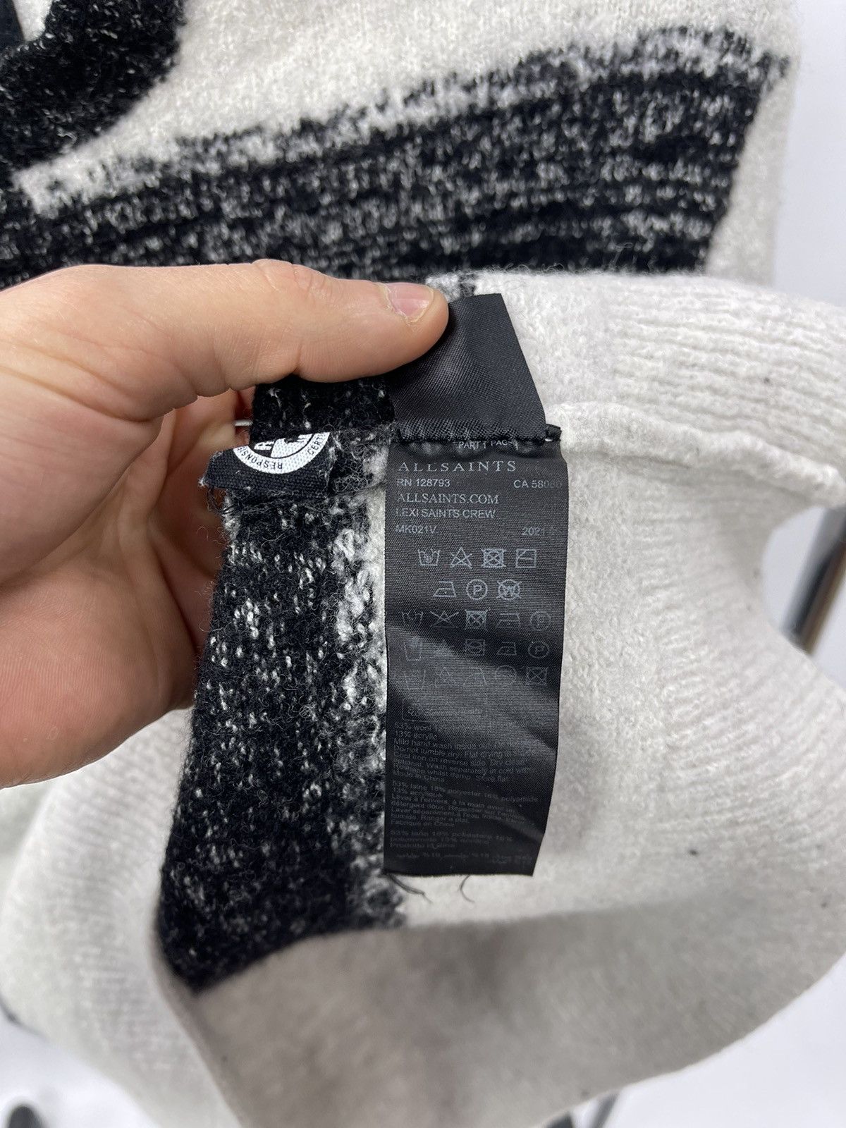 Allsaints All Saints Sweater Size XXS 100% Wool Multicolor Size US XXS / EU 40 - 6 Thumbnail