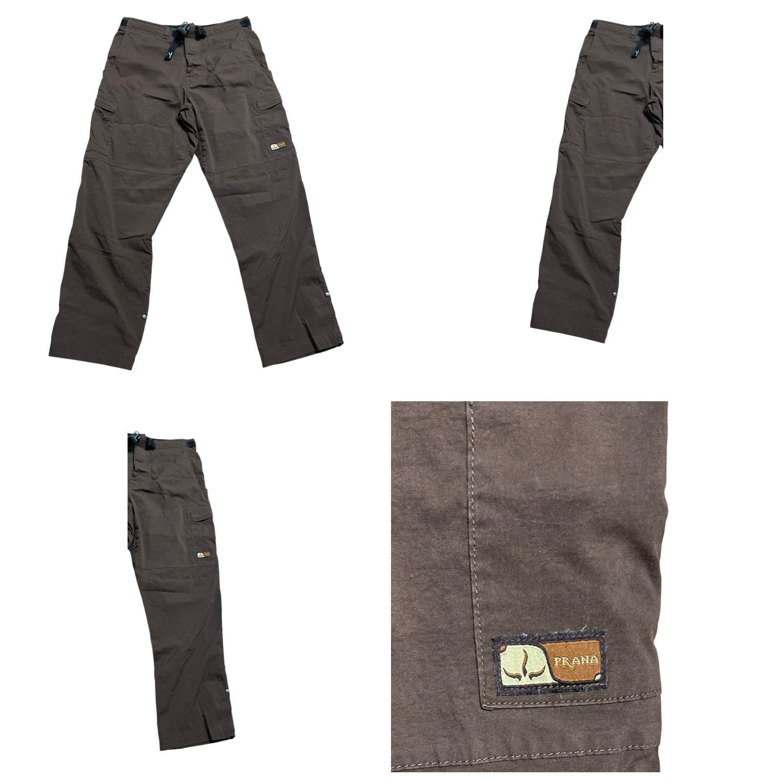 Prana Prana Pants Men Medium Brown Stretch Zion Hiking Belted 30x30 Lot Of 2 Size US 30 / EU 46 - 9 Thumbnail
