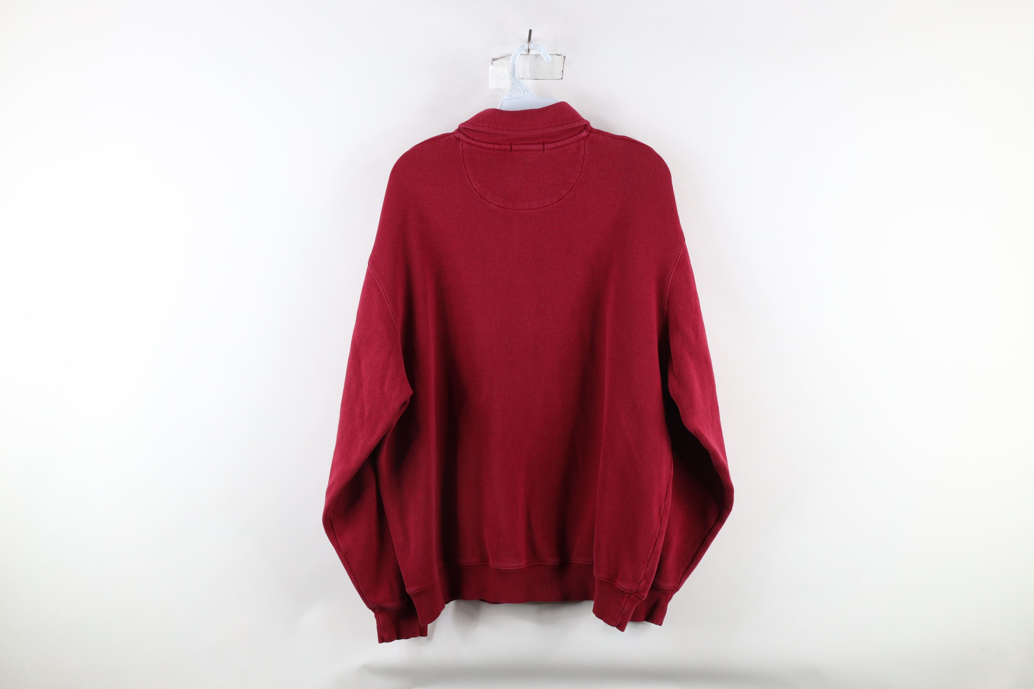 Vintage Vintage 90s Streetwear Block Heavyweight Ribbed Knit Polo Size US L / EU 52-54 / 3 - 7 Thumbnail