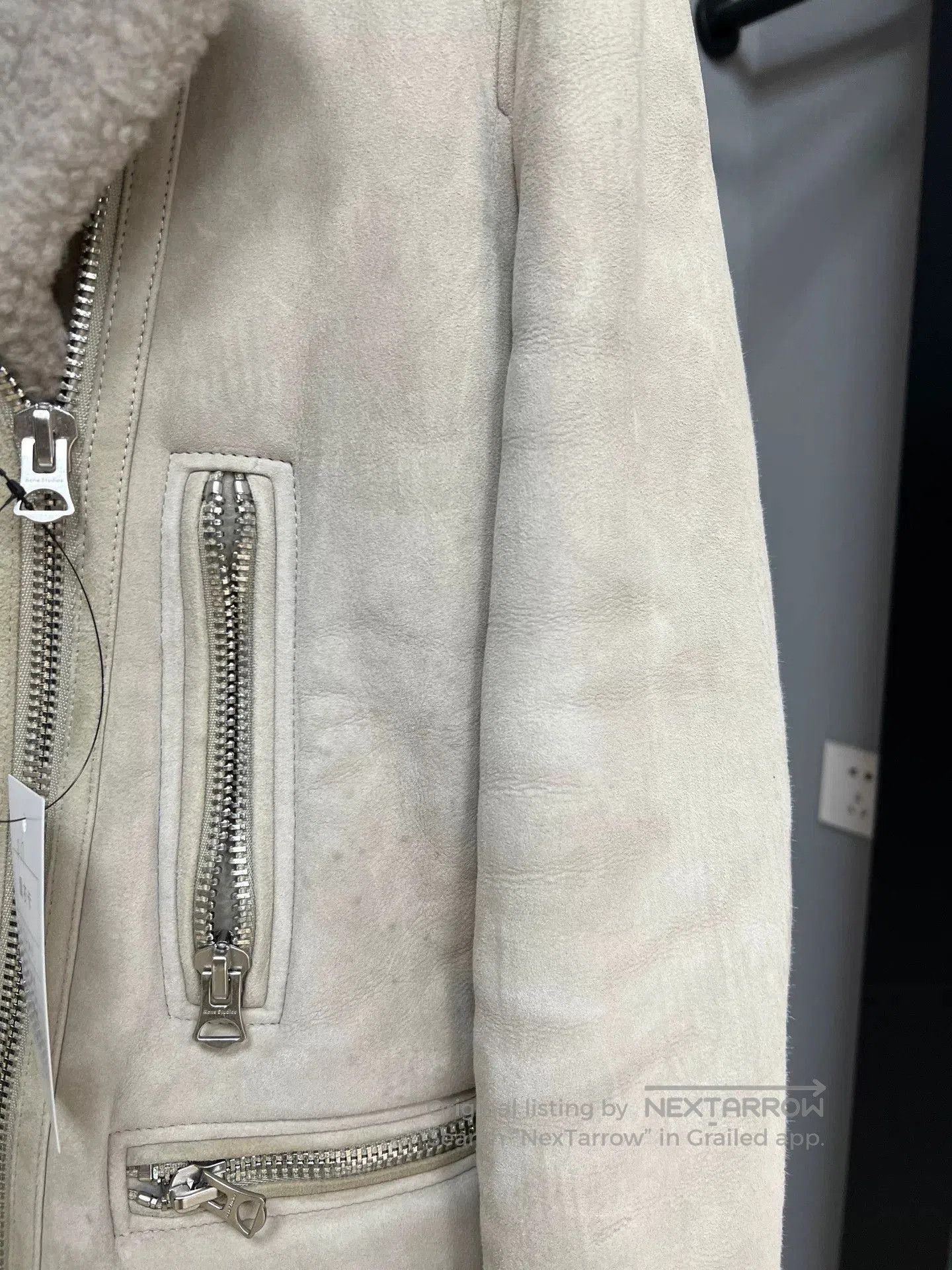 Acne Studios beige shearling jacket by acne studios. Size S / US 4 / IT 40 - 5 Thumbnail