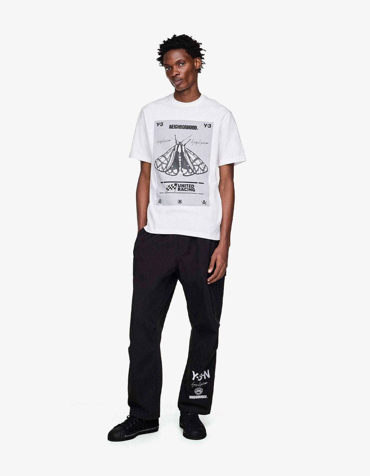 Y-3 Y-3 Neighborhood White Graphic T-Shirt Size US S / EU 44-46 / 1 - 6 Thumbnail