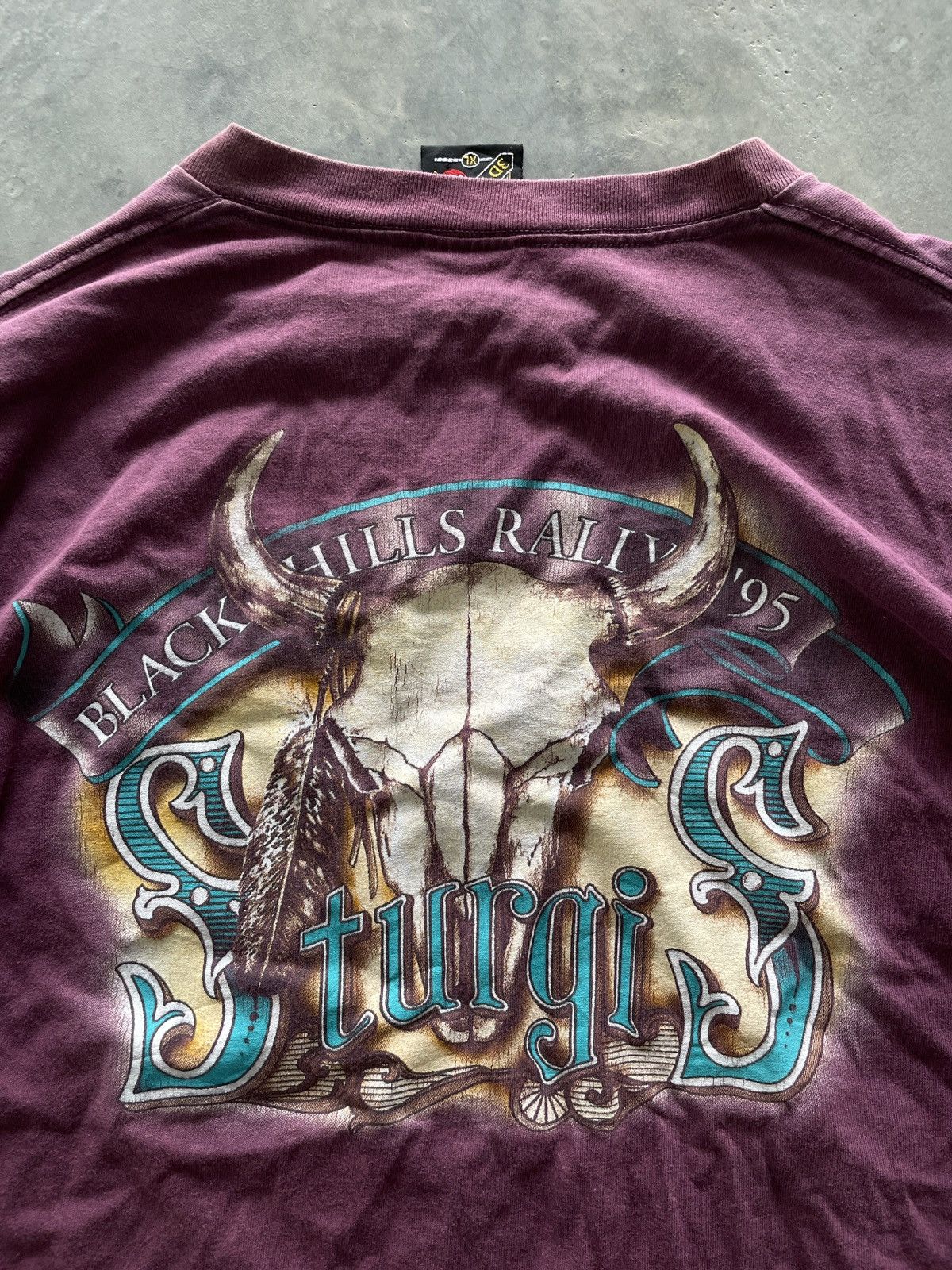 Harley Davidson × Vintage Vintage 1995 Sturgis 3D Emblem Tees Size US XL / EU 56 / 4 - 5 Thumbnail