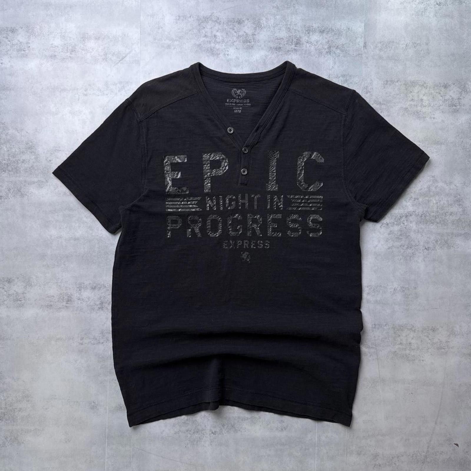 Express Y2K Express 00s black graphic t shirt Size US M / EU 48-50 / 2 - 1 Thumbnail