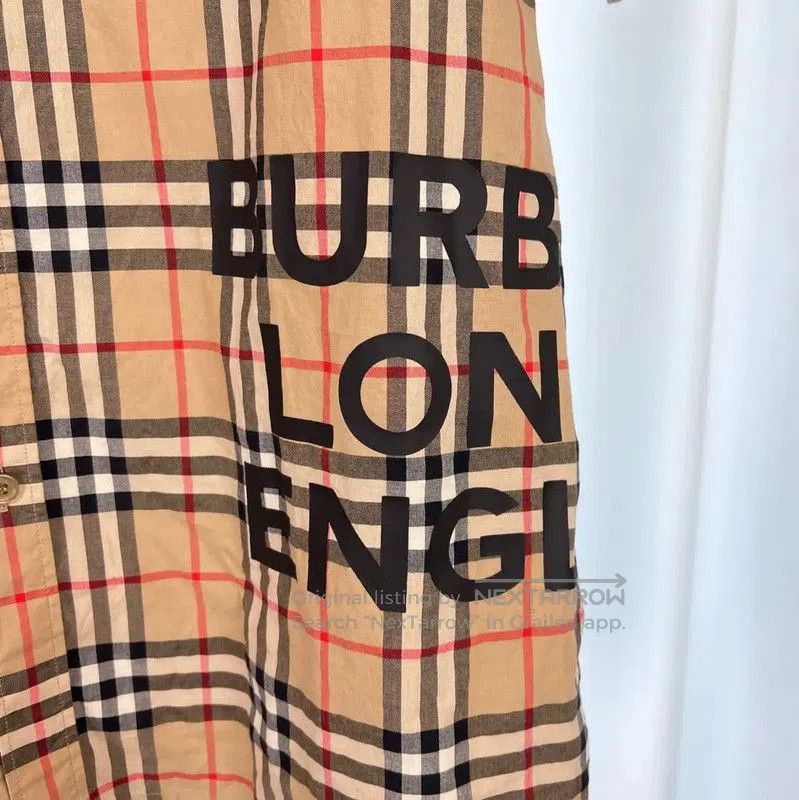 Burberry Burberry Beige Cotton Men's Shirt. Size US M / EU 48-50 / 2 - 6 Thumbnail
