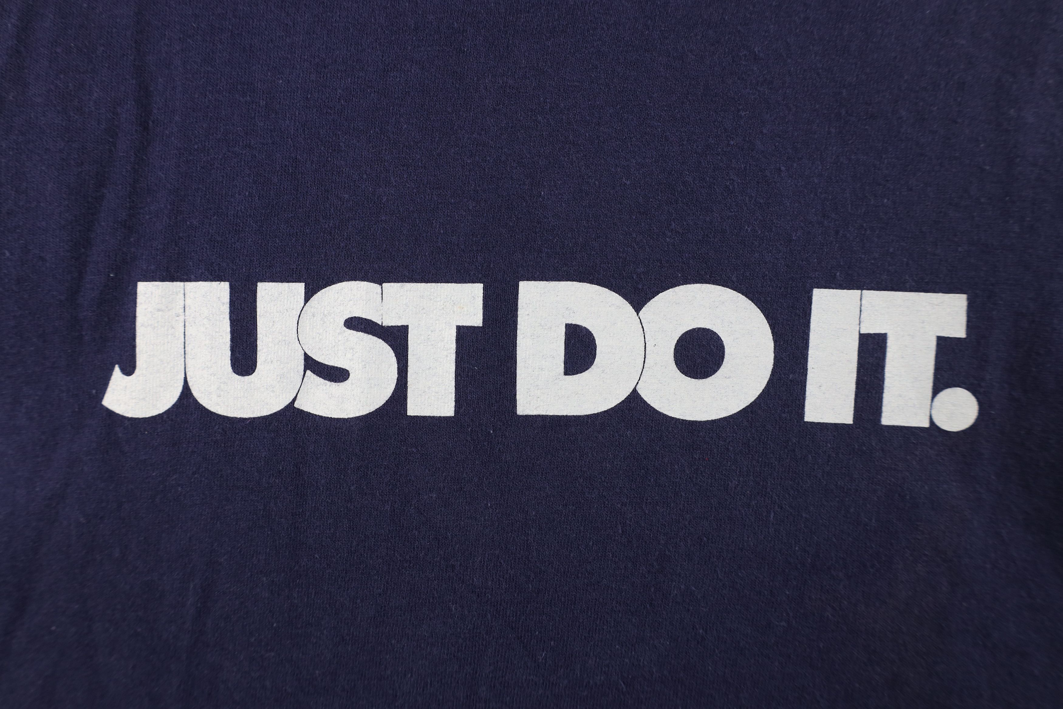 Nike Vintage Y2K Nike Spell Block Letter Just Do It T-Shirt Blue Size US L / EU 52-54 / 3 - 4 Thumbnail