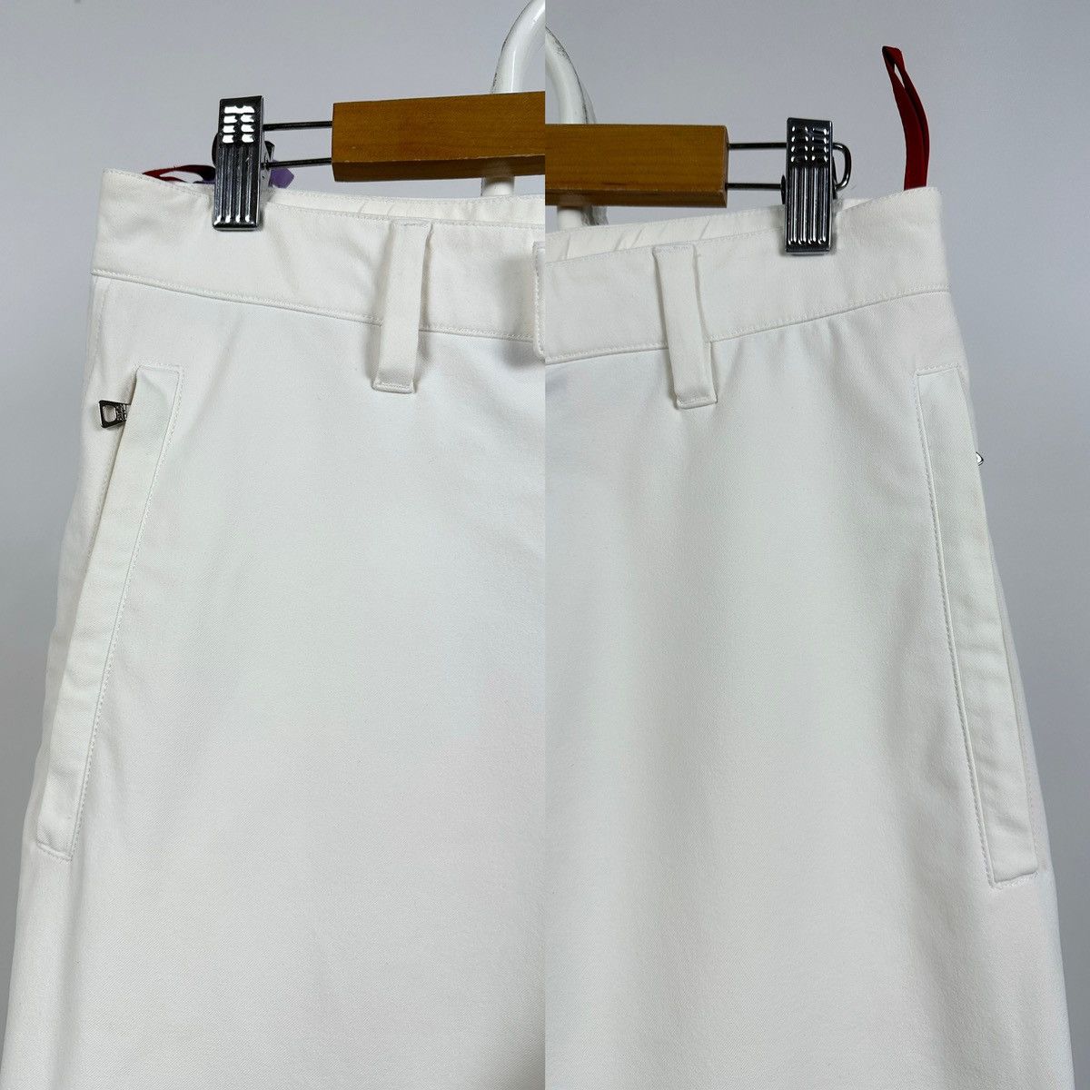 Prada Vintage Prada Sport Red Tab White Nylon Pants Size US 32 / EU 48 - 12 Thumbnail