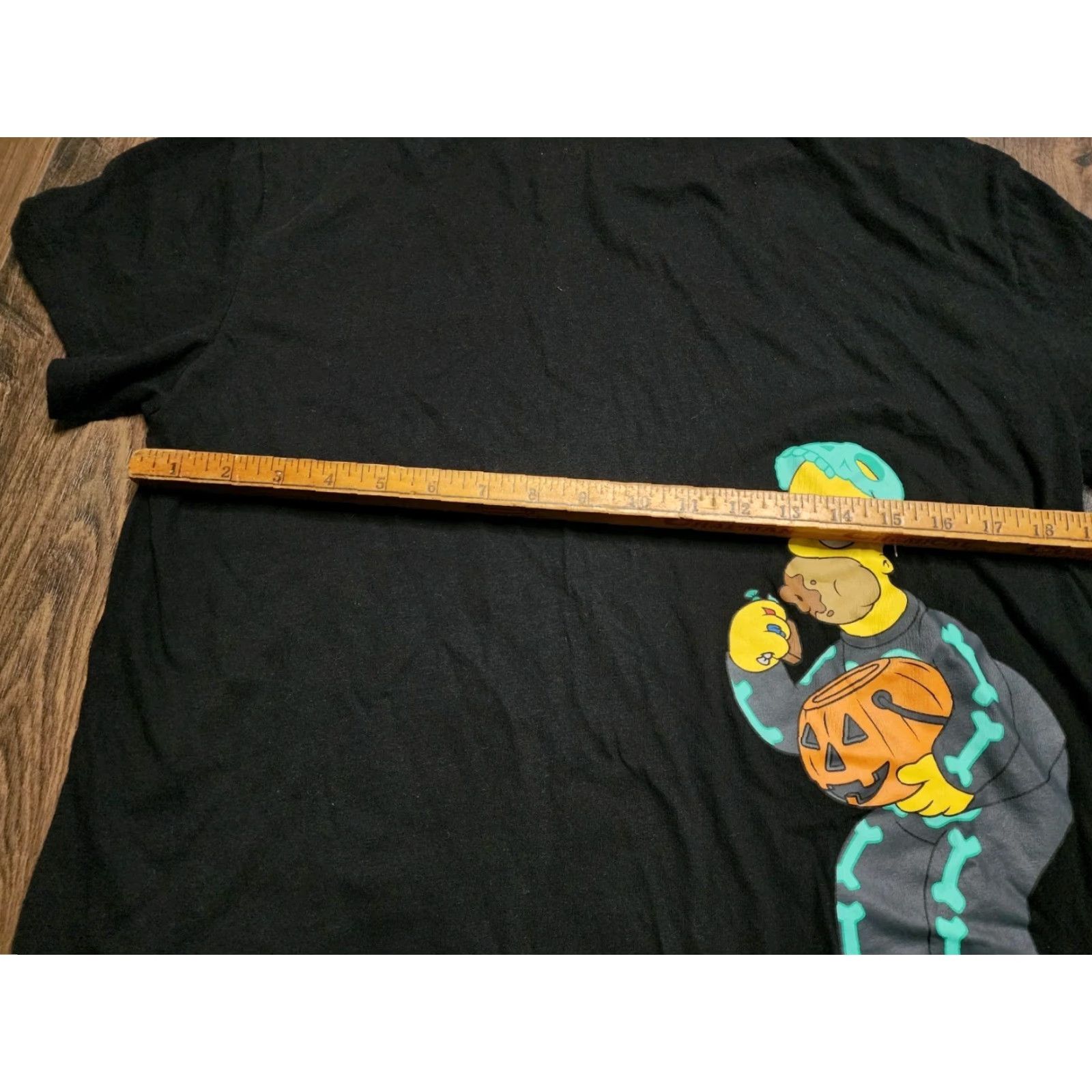 Vintage VINTAGE The Simpsons Halloween T-Shirt Womens XL Black Double-Sided Cotton Blend Size XL / US 12-14 / IT 48-50 - 4 Thumbnail