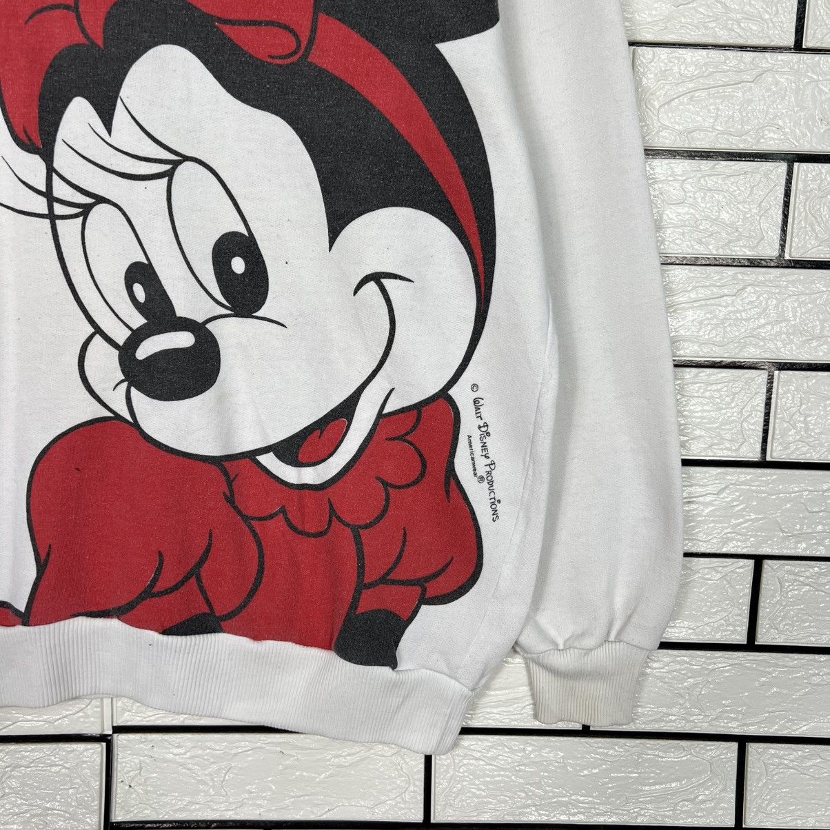 Disney Vintage 90's MINNIE MOUSE Big Logo Sweatshirt #4178-C191 Size US M / EU 48-50 / 2 - 8 Thumbnail
