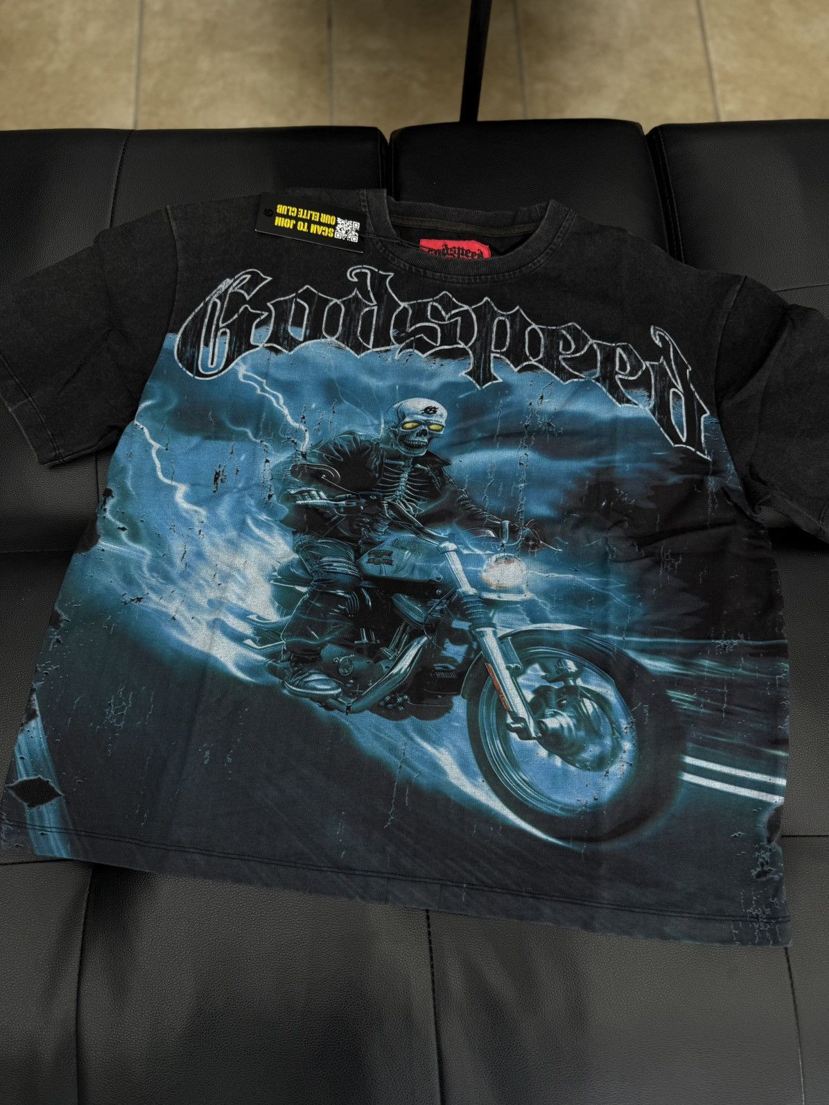 Godspeed Godspeed Blue Motorcycle Tee Shirt Size L (NEW) Size US L / EU 52-54 / 3 - 1 Thumbnail