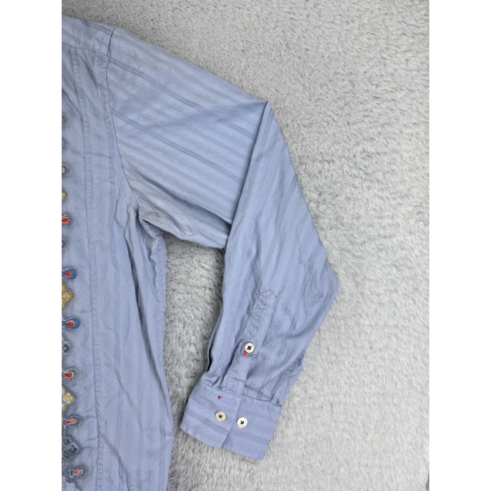 Tommy Bahama Tommy Bahama Shirt Men Large Blue Long Sleeve 100% Cotton Bowling Style Shirt Size US L / EU 52-54 / 3 - 2 Thumbnail