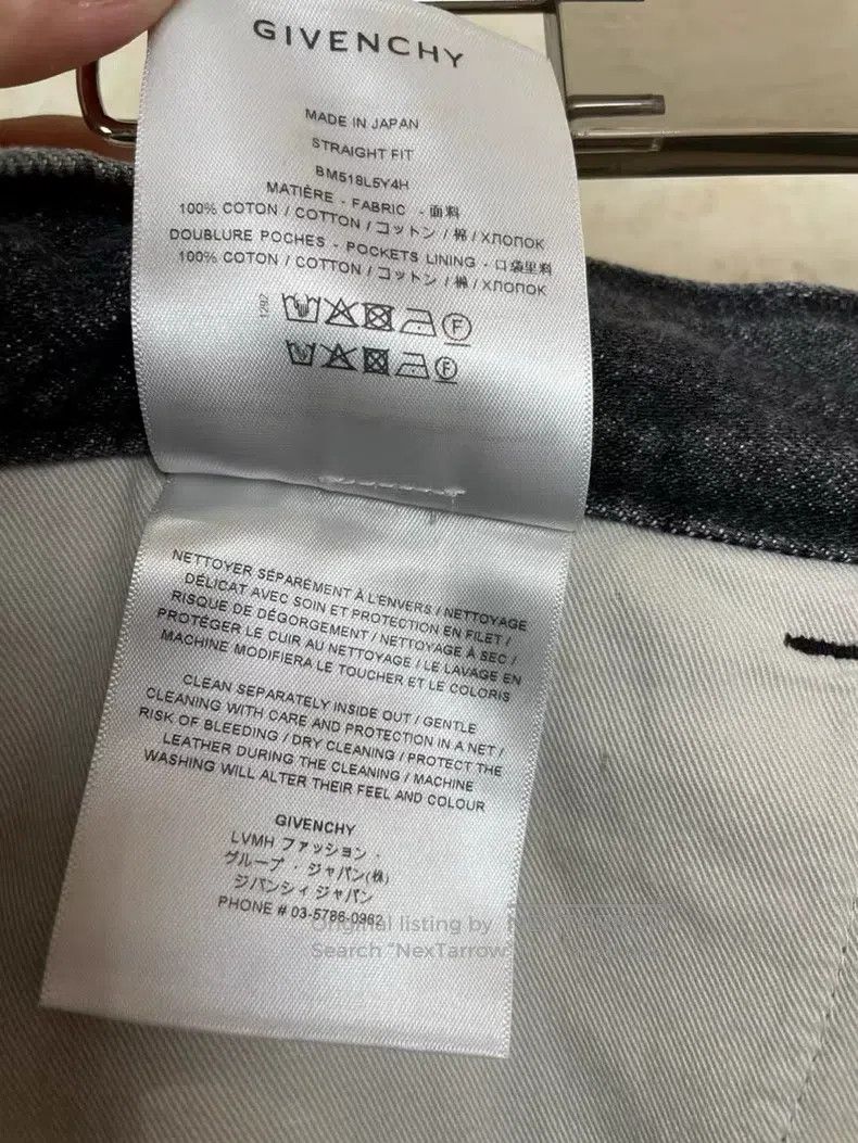 Givenchy Givenchy New Blue Zipper Denim Jeans Size US 31 - 7 Thumbnail