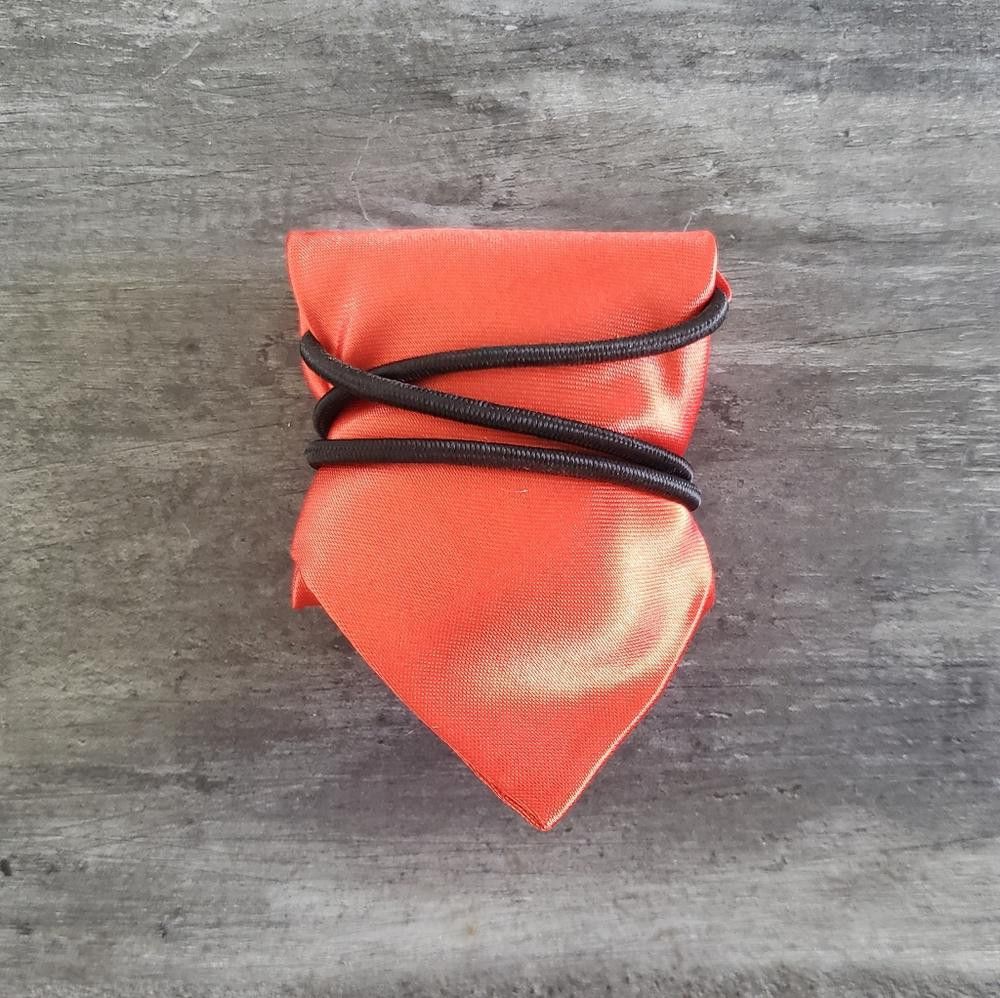 Designer Red Classic Satin Little Boy Tie Size ONE SIZE - 3 Thumbnail