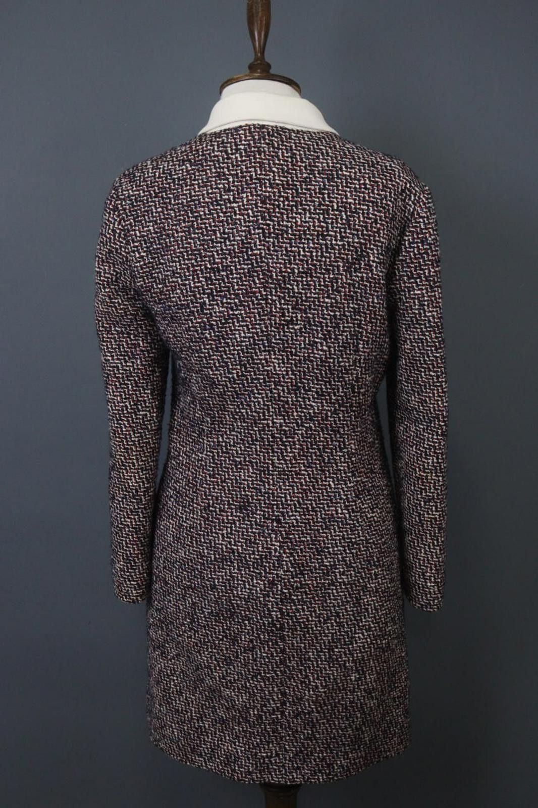 Other Maje Multicolor Cotton Knitted Half Zip Shirt Dress Size 3 Size M / US 6-8 / IT 42-44 - 11 Thumbnail