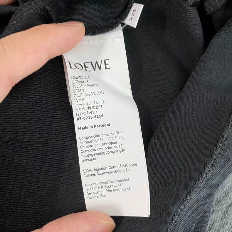 Loewe LOEWE Black short-sleeved T-shirt Size XXS / US 00 / IT 34 - 3 Thumbnail