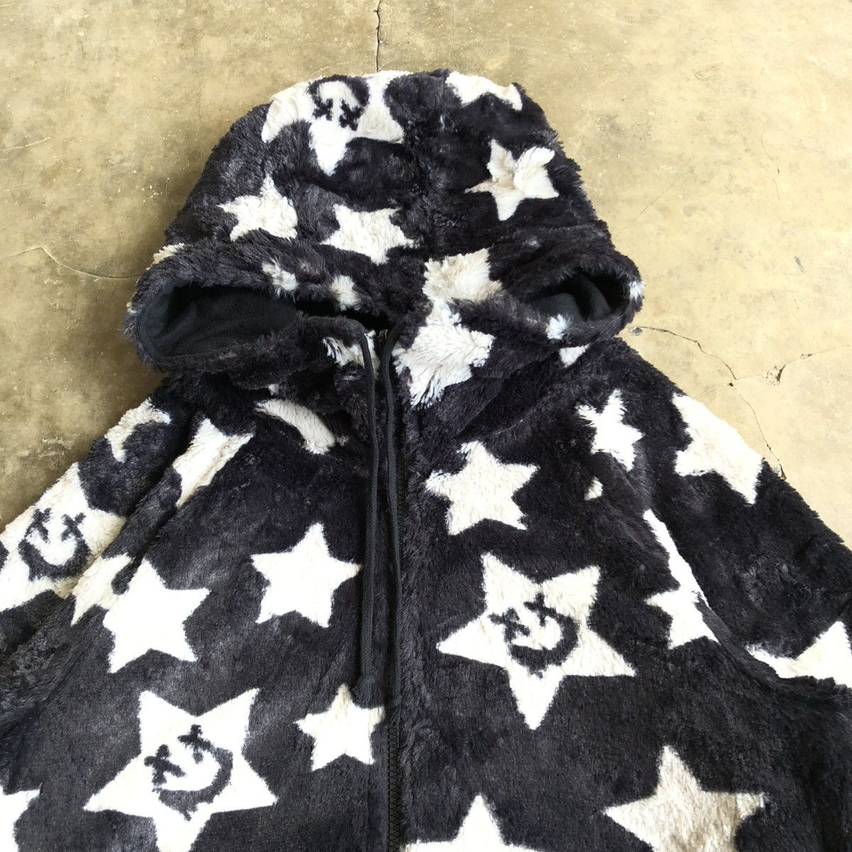 Hysteric Glamour 2000s World Love Smile & Stars Flecee Reversible Zip Lgb Size US M / EU 48-50 / 2 - 4 Thumbnail