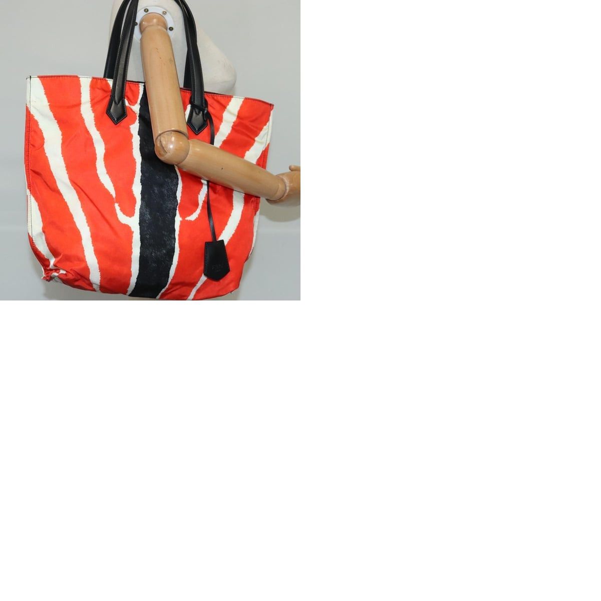 Fendi FENDI Tote Bag Nylon Red Silver Size ONE SIZE - 13 Thumbnail