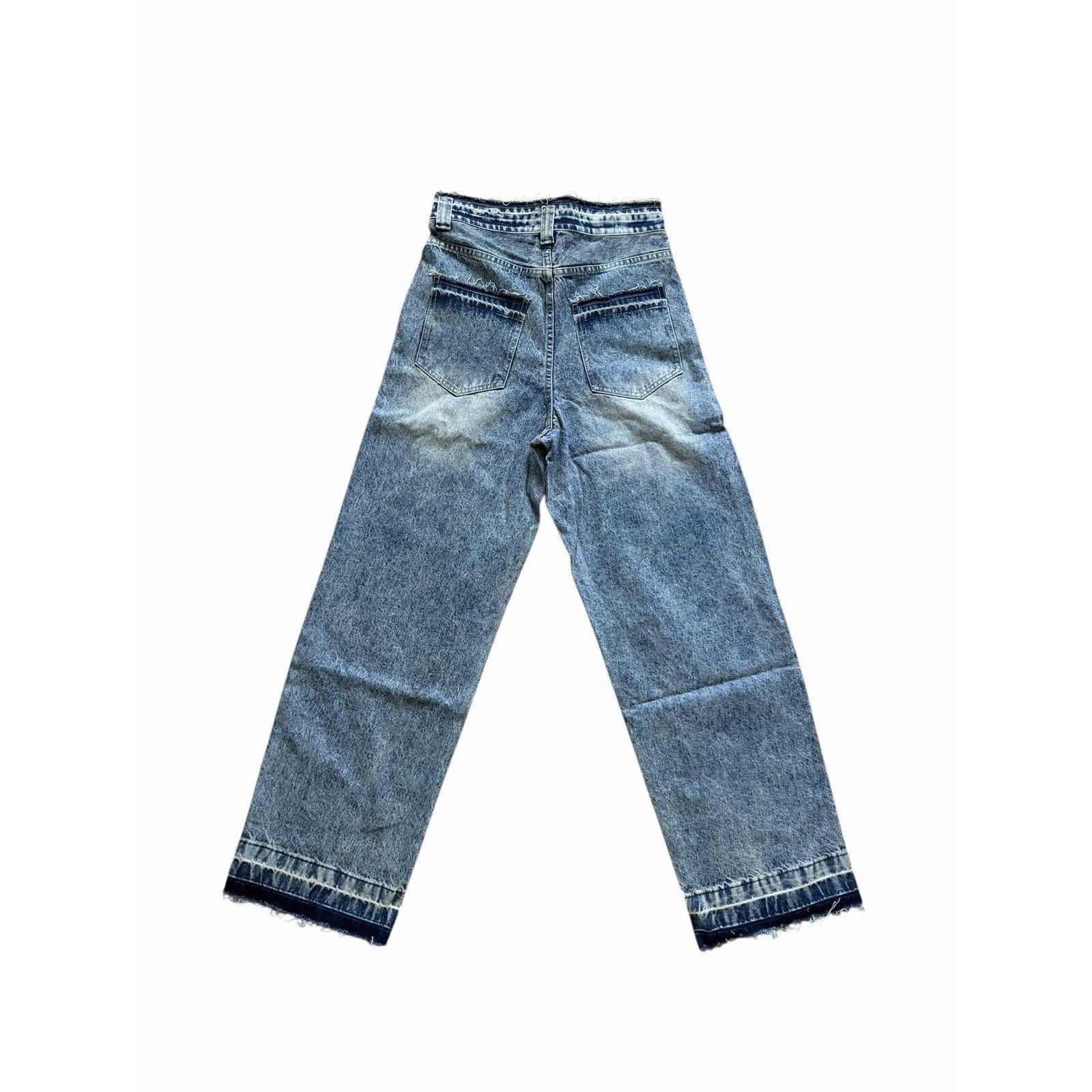 Rta RtA Mens Wide Leg Jeans Colbalt Blue $265 Size 32/32 Size US 32 / EU 48 - 4 Thumbnail