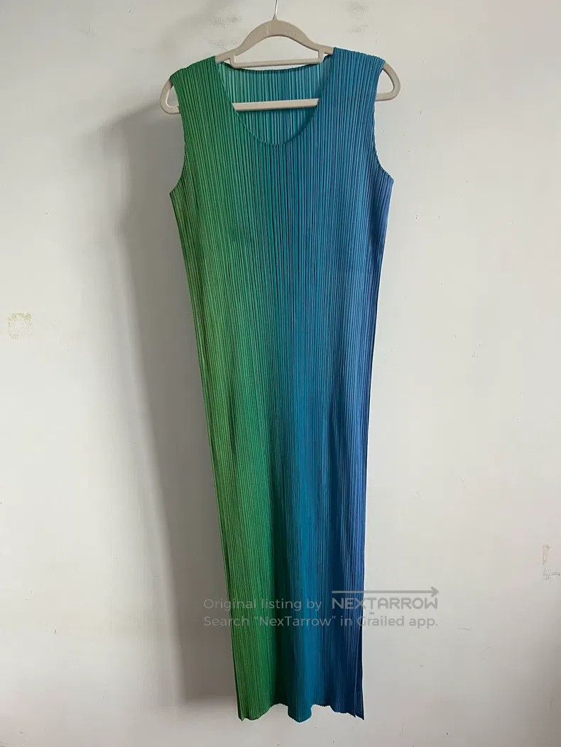 Issey Miyake Blue - Green Aurora Dress
