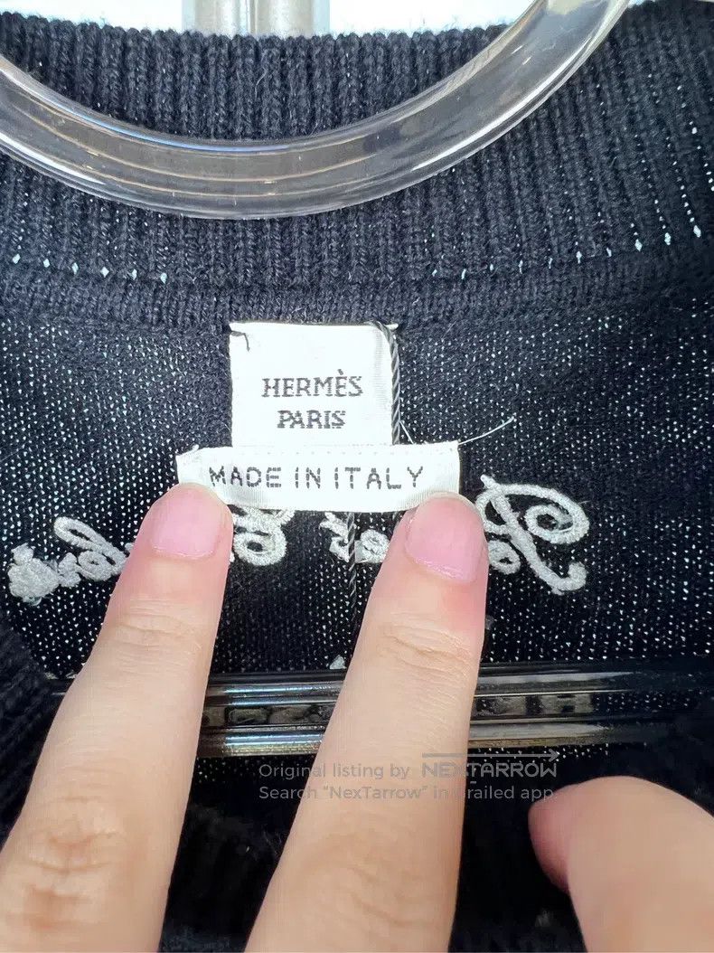 Hermes Hermes Snowman Series Black and White Geometric Pattern Sw Size XS / US 0-2 / IT 36-38 - 3 Thumbnail