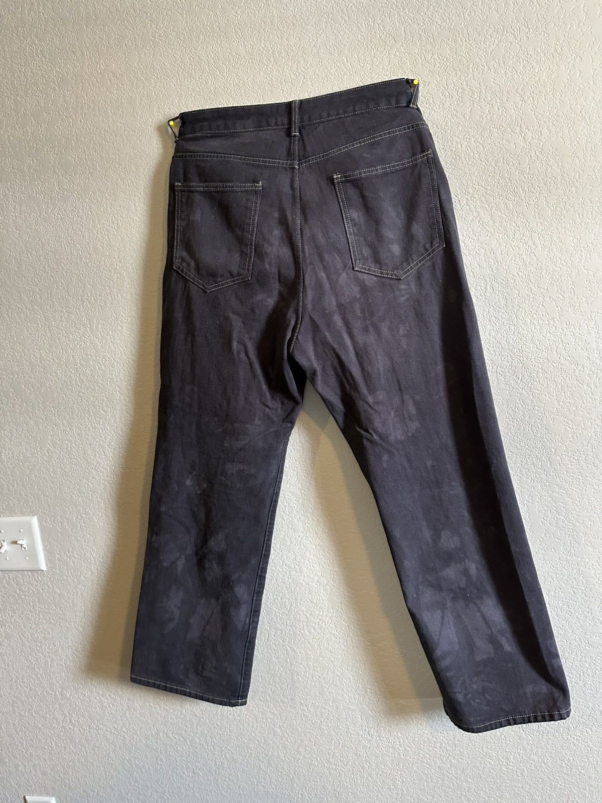 Japanese Brand × Vintage Vintage flame embroidered black washed pants Size US 32 / EU 48 - 3 Thumbnail