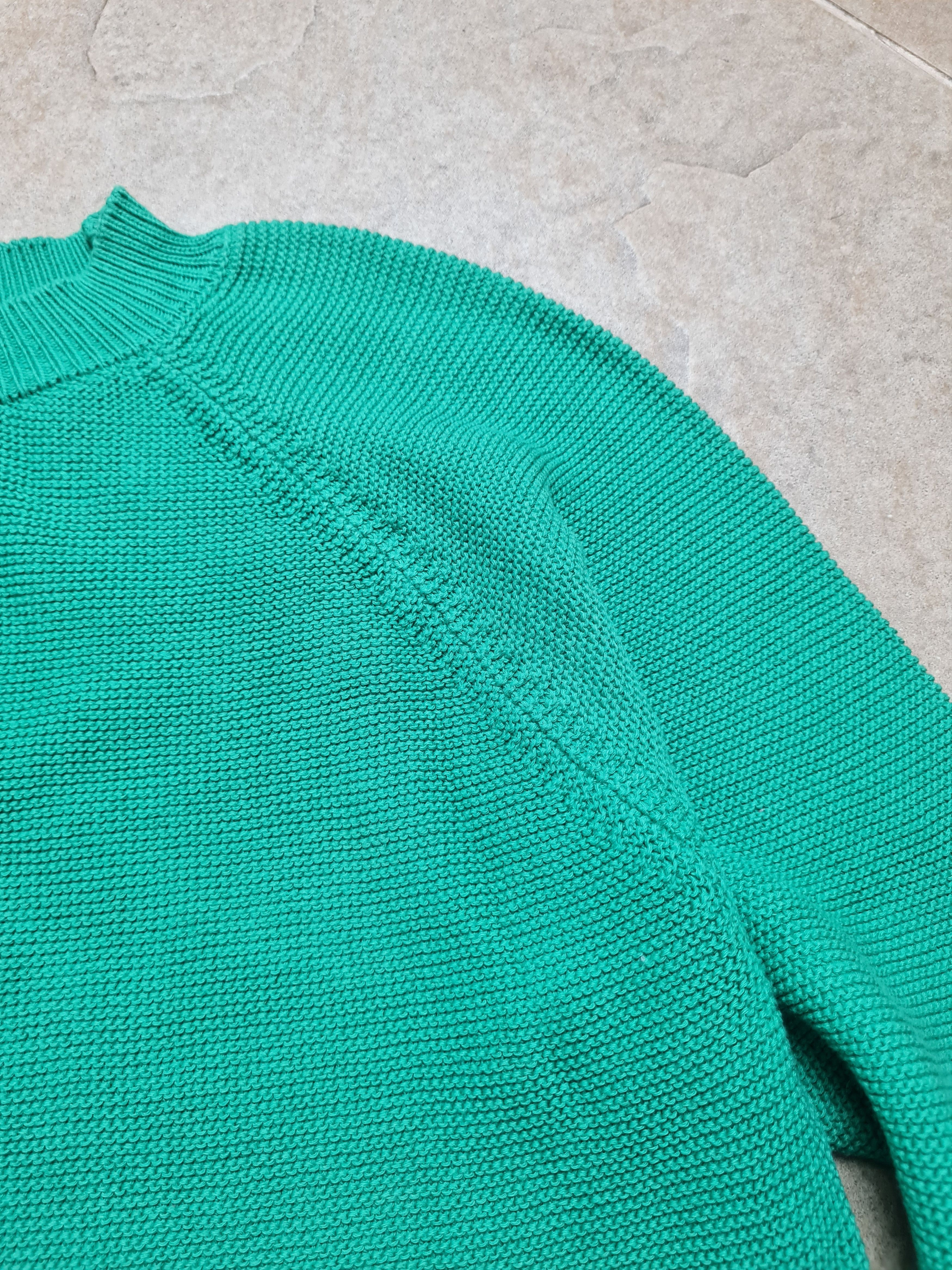 Max Mara WEEKEND MAX MARA Relaxed Fit Green Knit Crew-Neck Sweater Size M / US 6-8 / IT 42-44 - 12 Thumbnail
