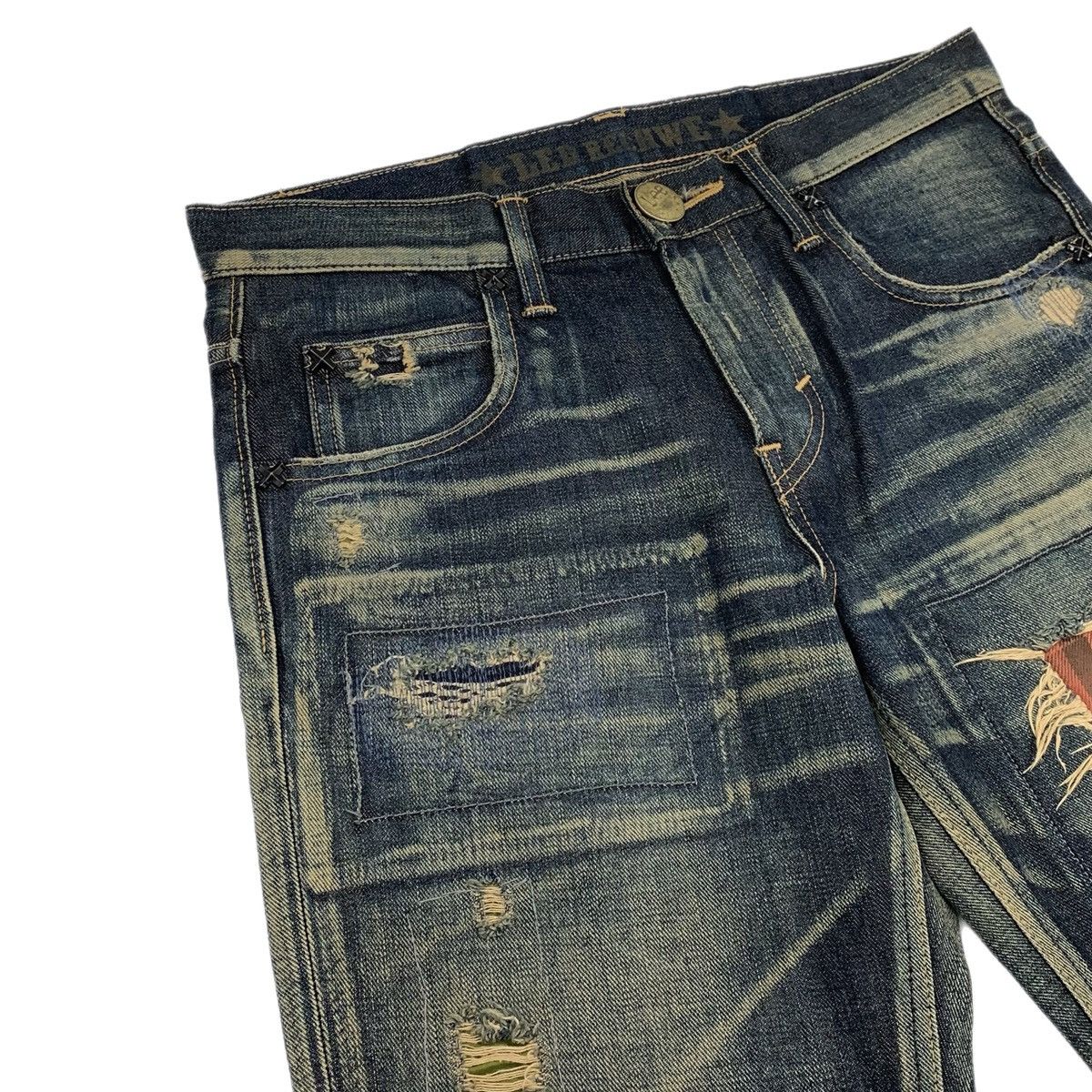 14th Addiction Led Rechwe Distressed Denim Size US 31 - 4 Thumbnail