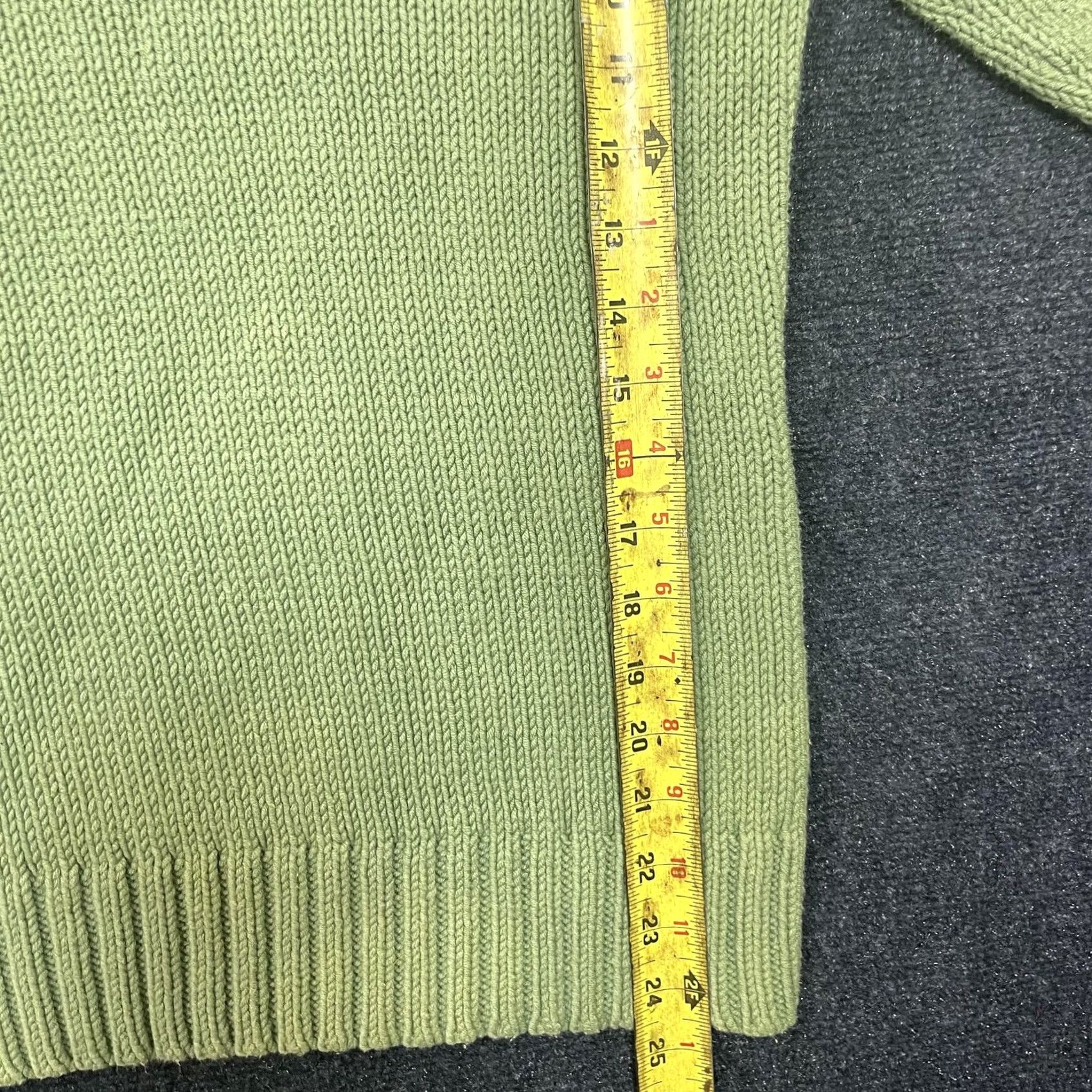 Eddie Bauer Eddie Bauer Womens Large Green Turtleneck Tight-Knit Pullover Sweater Solid Size L / US 10 / IT 46 - 6 Thumbnail
