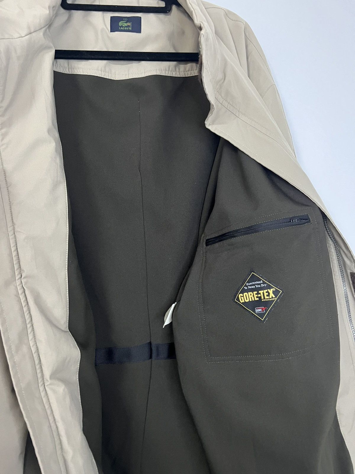 Lacoste Lacoste waterproof coat beige XXL gorotex Size XXL / US 16-18 / IT 52-54 - 2 Thumbnail