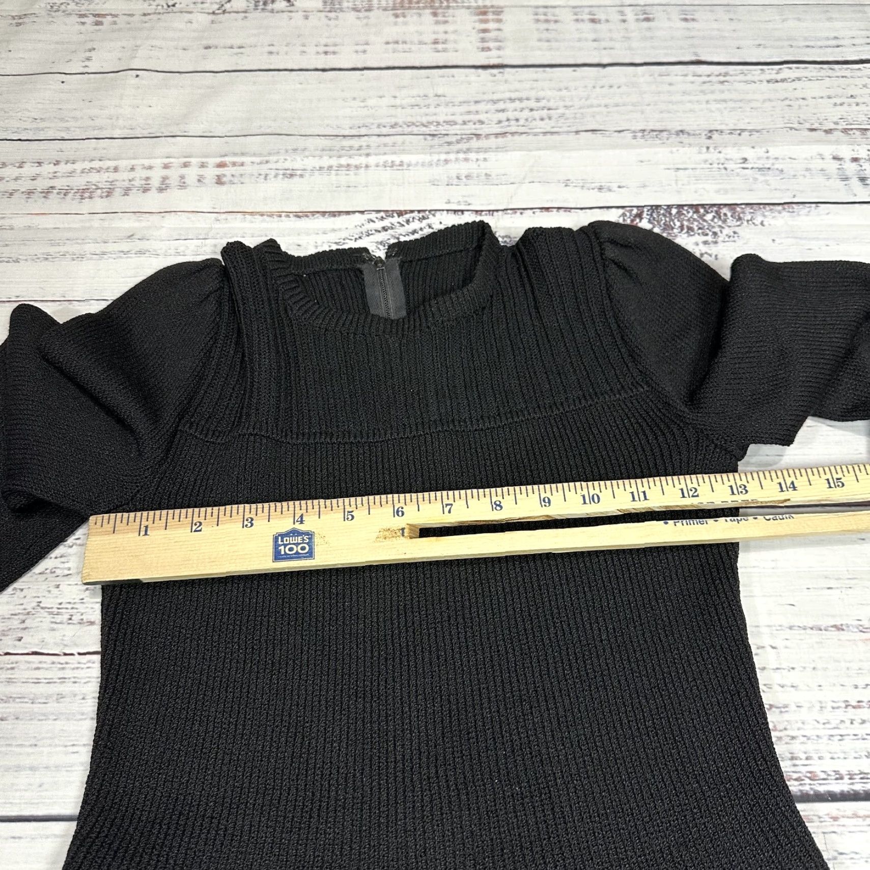 St. John VINTAGE St. John for I. Magnin Black Knit Sweater Dress Long Sleeve XXS Dress Womens Knit Wool Rayon Knee Length Size XXS / US 00 / IT 34 - 2 Thumbnail