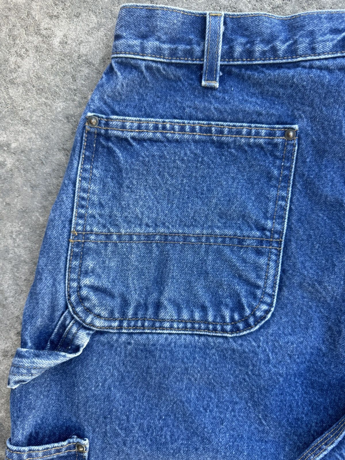 Carhartt × Vintage Carhartt B73 Double Knee Carpenter Pant Big Logo Size US 33 - 3 Thumbnail