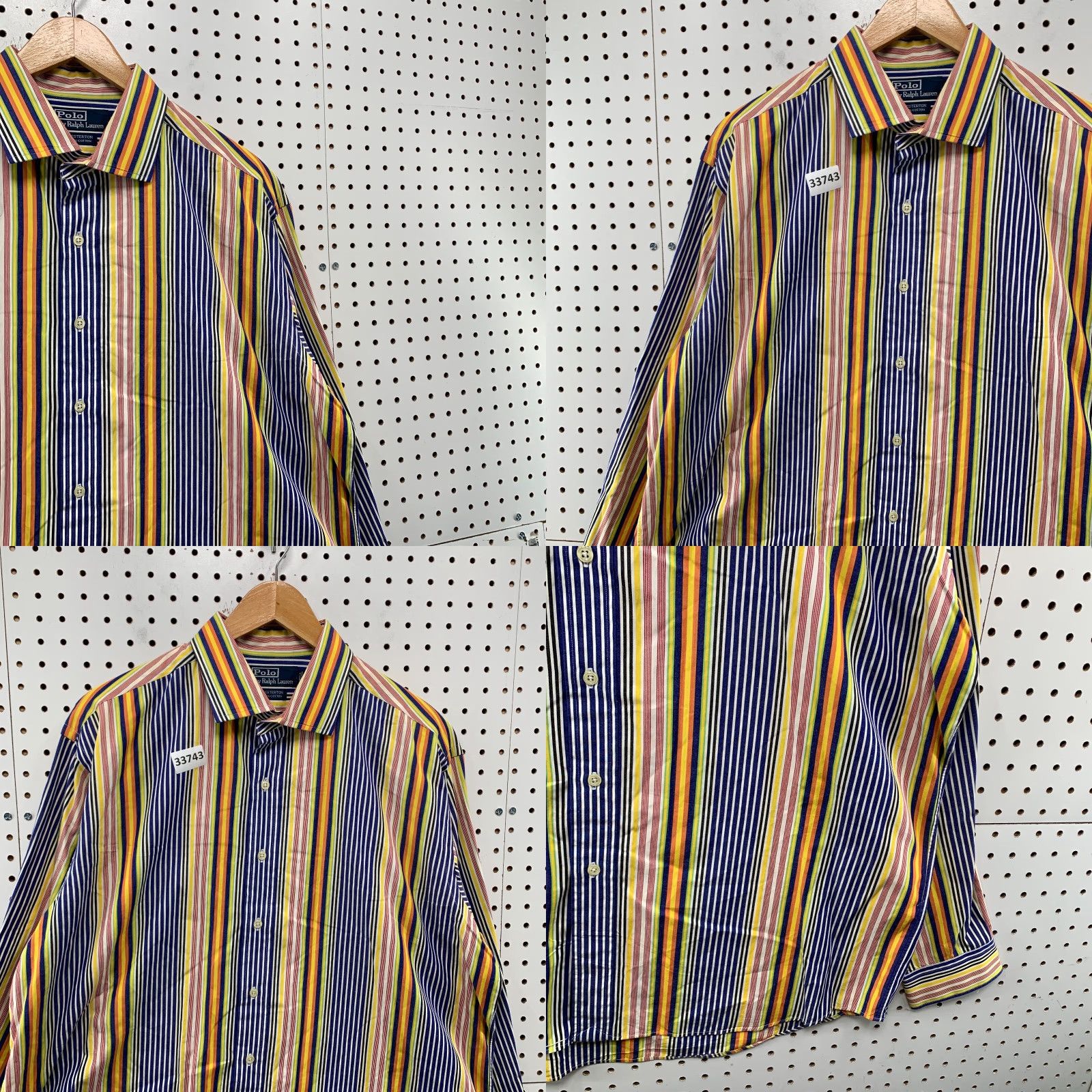 Polo Ralph Lauren VINTAGE Polo Ralph Lauren Westerton Button Down Shirt Mens XL Yellow Striped 26x33 Preppy Western 90s Mens Size US XL / EU 56 / 4 - 8 Thumbnail