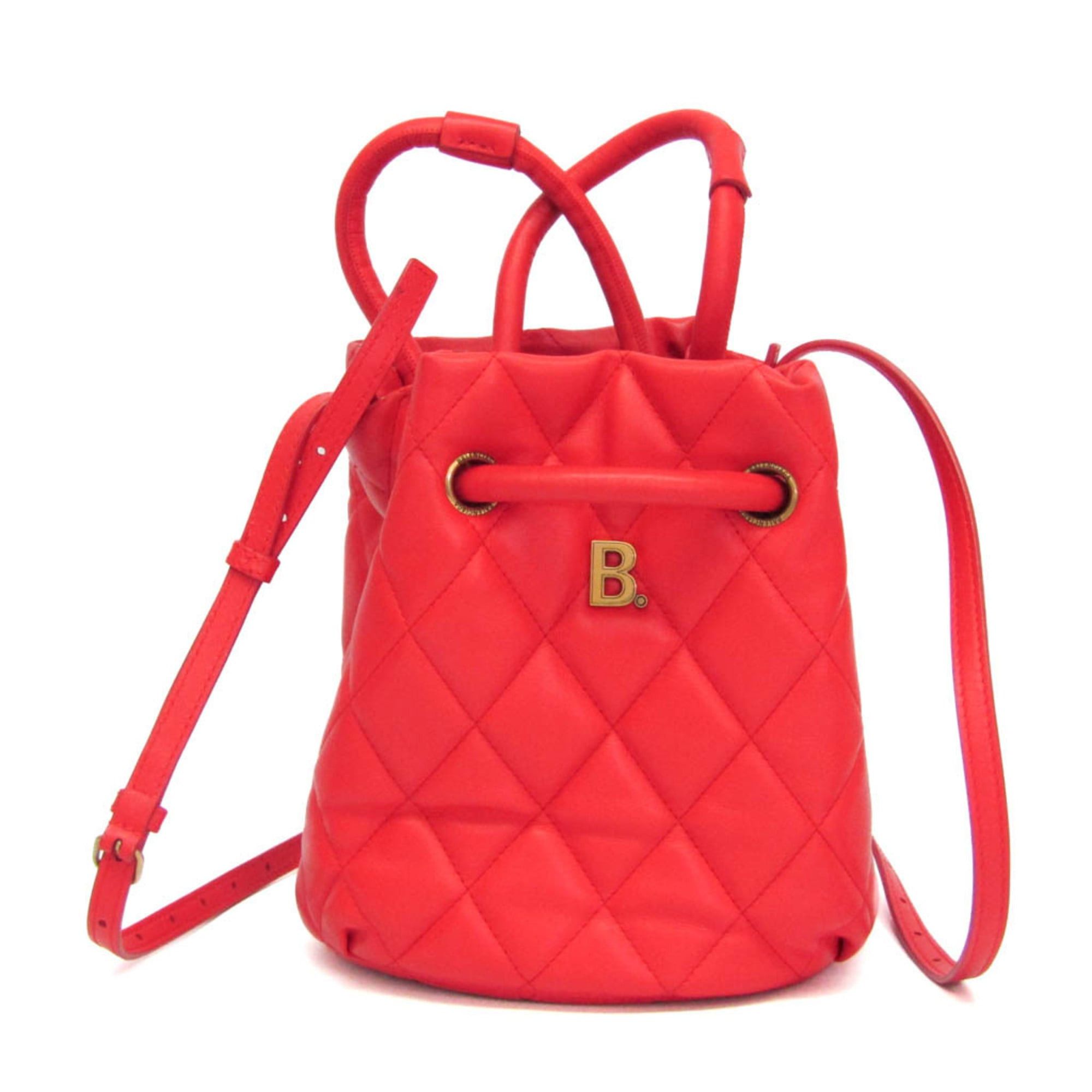 Balenciaga Balenciaga B Bucket Bag 600327 Women's Leather Handbag,Shoulder Bag Red Color Size ONE SIZE - 1 Thumbnail