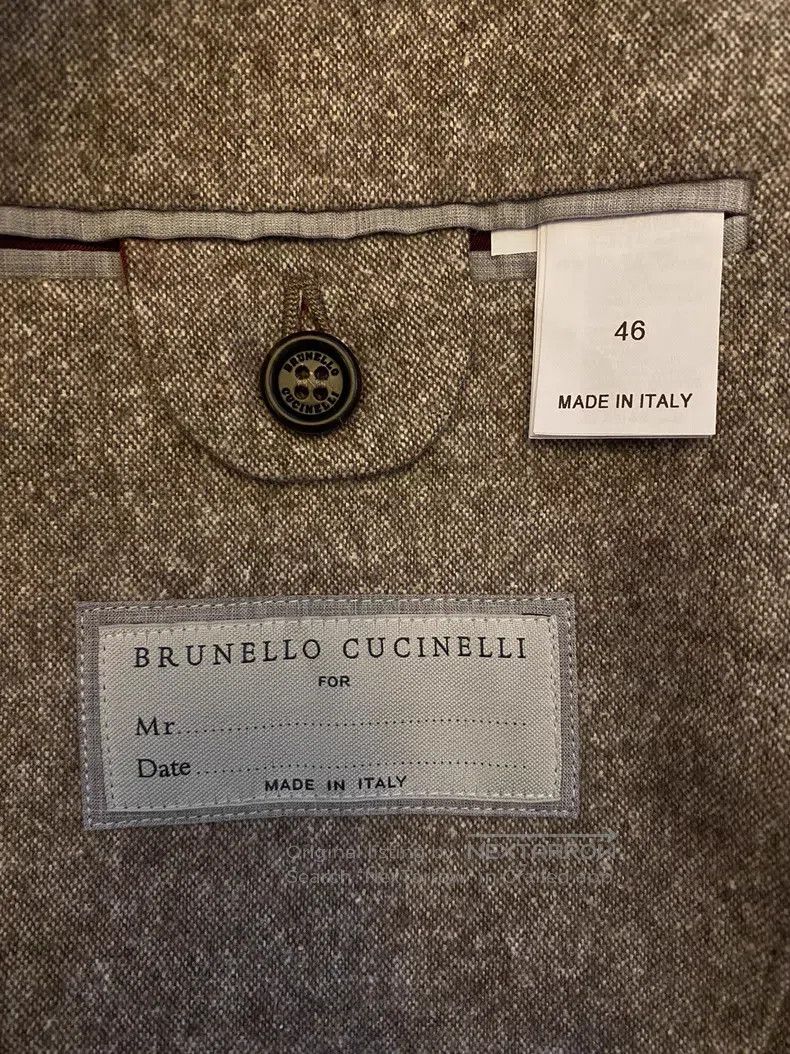 Brunello Cucinelli brunello cucinelli Double-breasted suit set, cashmere, woo Size 46L - 6 Thumbnail