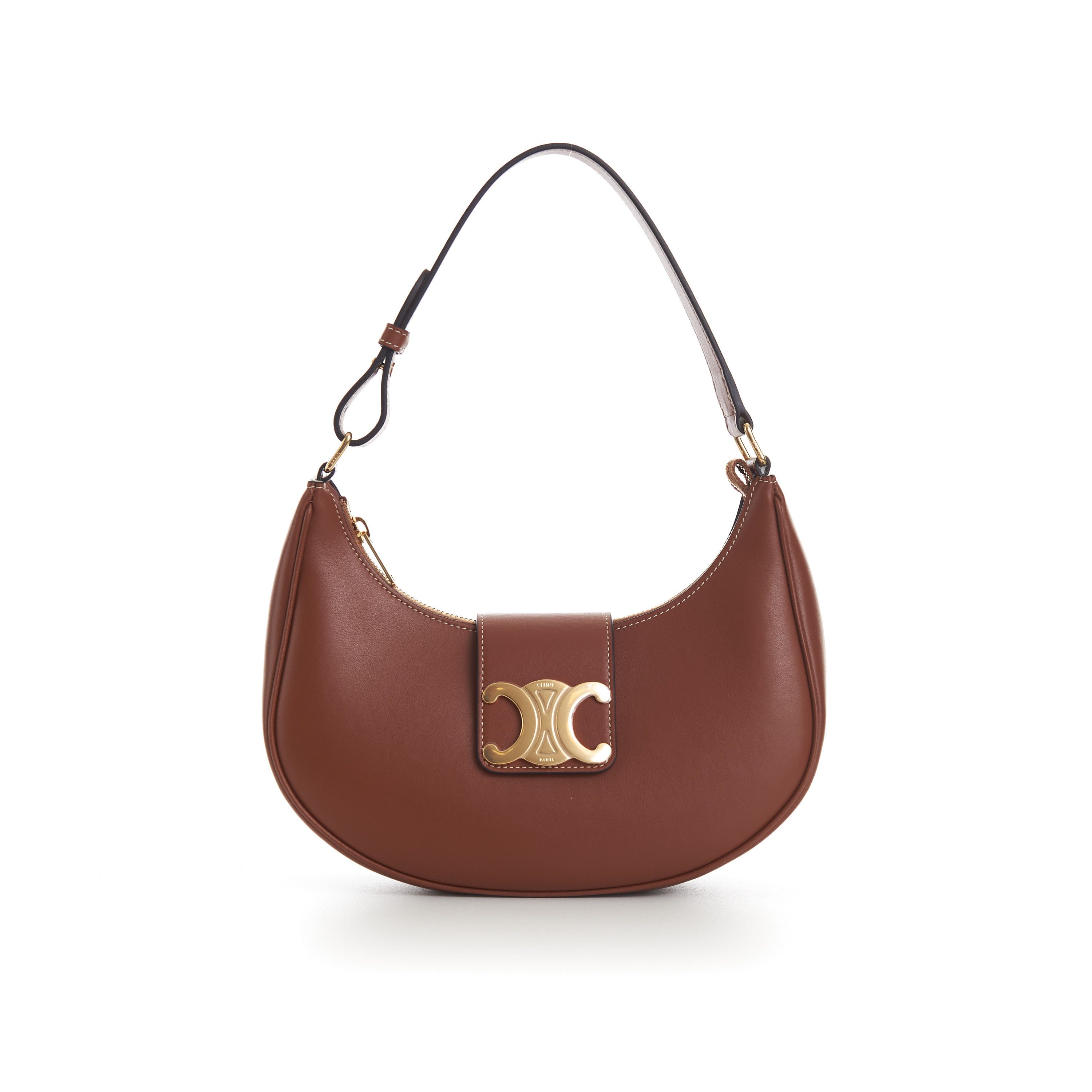 Celine Medium AVA Triomphe Bag - Tan Brown Smooth Calfskin Size ONE SIZE - 9 Thumbnail