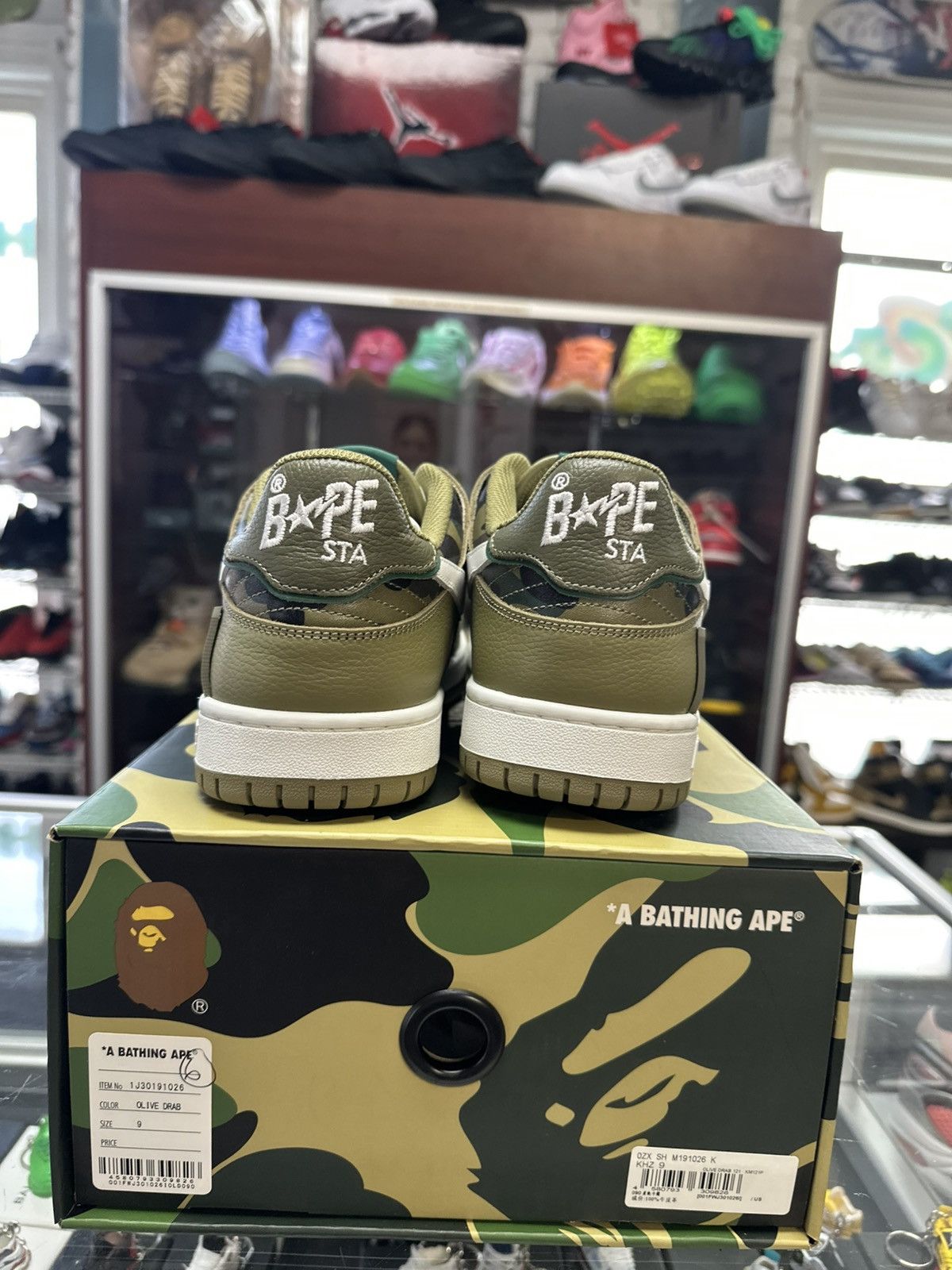Bape Bape Skatestas ‘Green/Camo’ Size US 9 / EU 42 - 5 Thumbnail