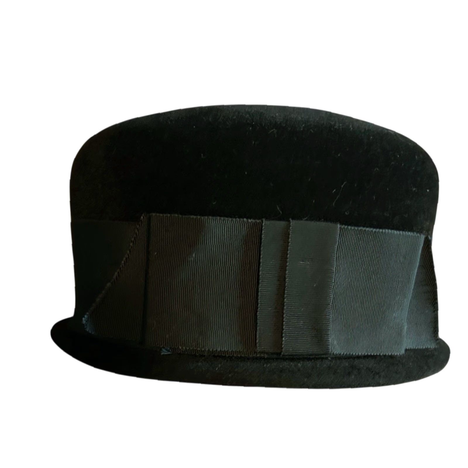 Vintage VINTAGE Body Church Hat Women Black Bow Made In France Kentucky Derby One Size Black Womens Church Hat Size ONE SIZE - 5 Thumbnail
