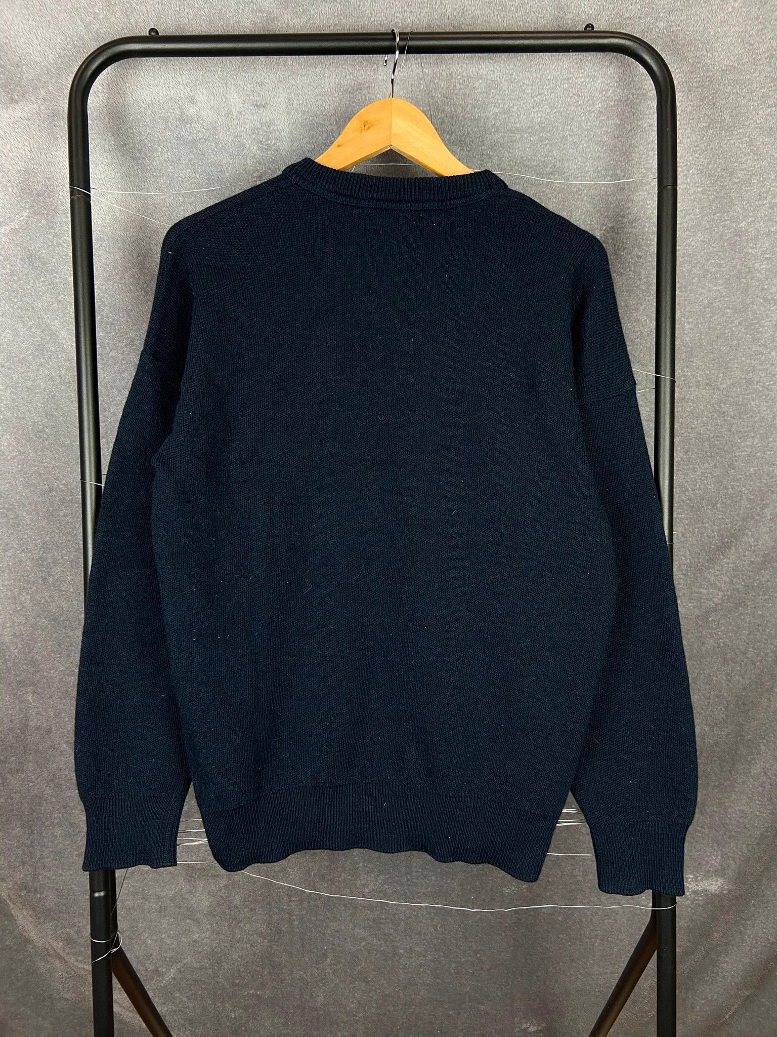 Lacoste Lacoste navy blue sweater classic crocodile logo old money L Size US L / EU 52-54 / 3 - 4 Thumbnail