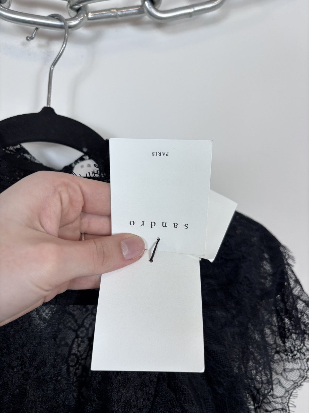Sandro Sandro Paris NWT Women’s Black Mini Jumpsuit Playsuit Size XS / US 0-2 / IT 36-38 - 12 Thumbnail
