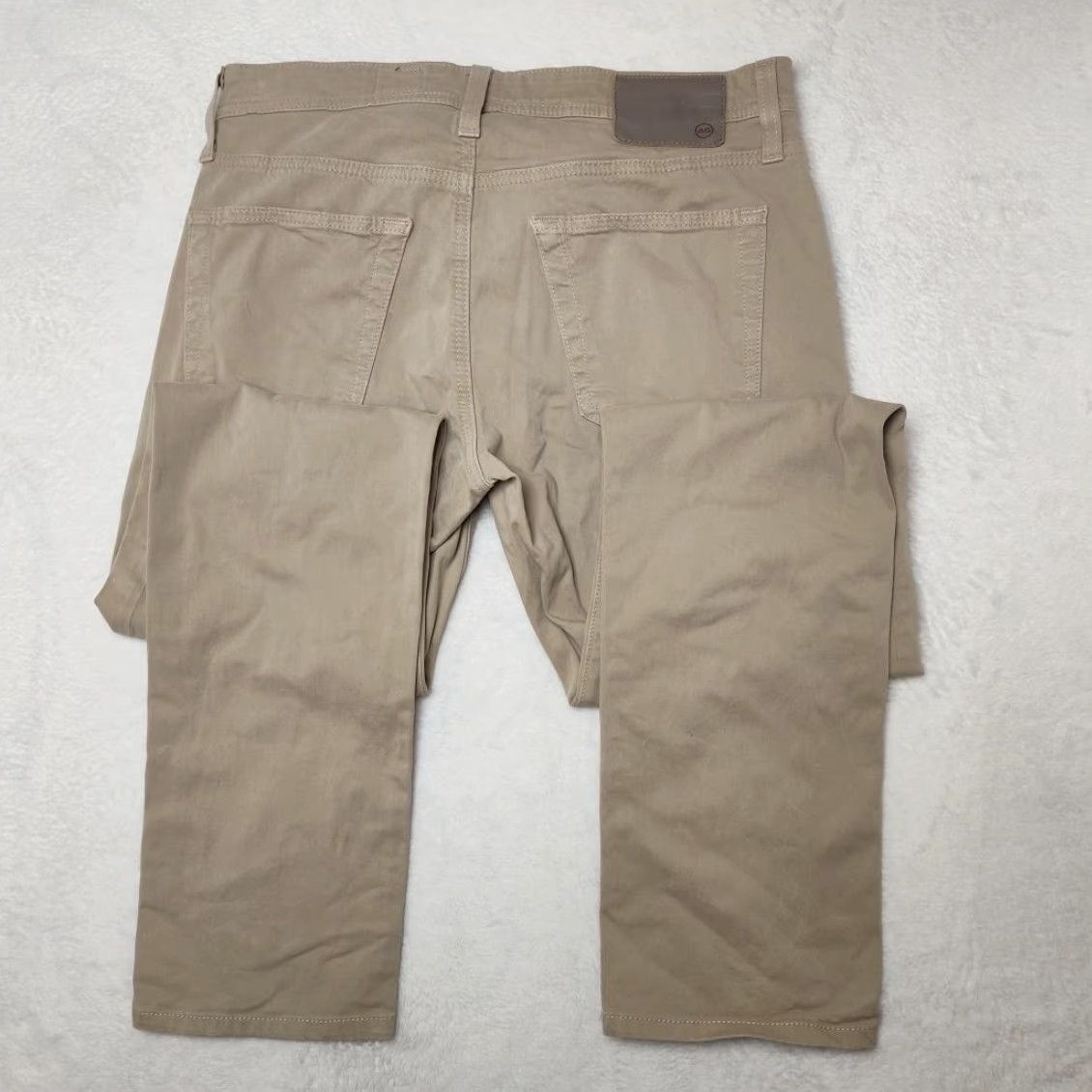 AG Adriano Goldschmied The Tellis Jeans Mens 30x32 Beige Slim Tapered Stretch