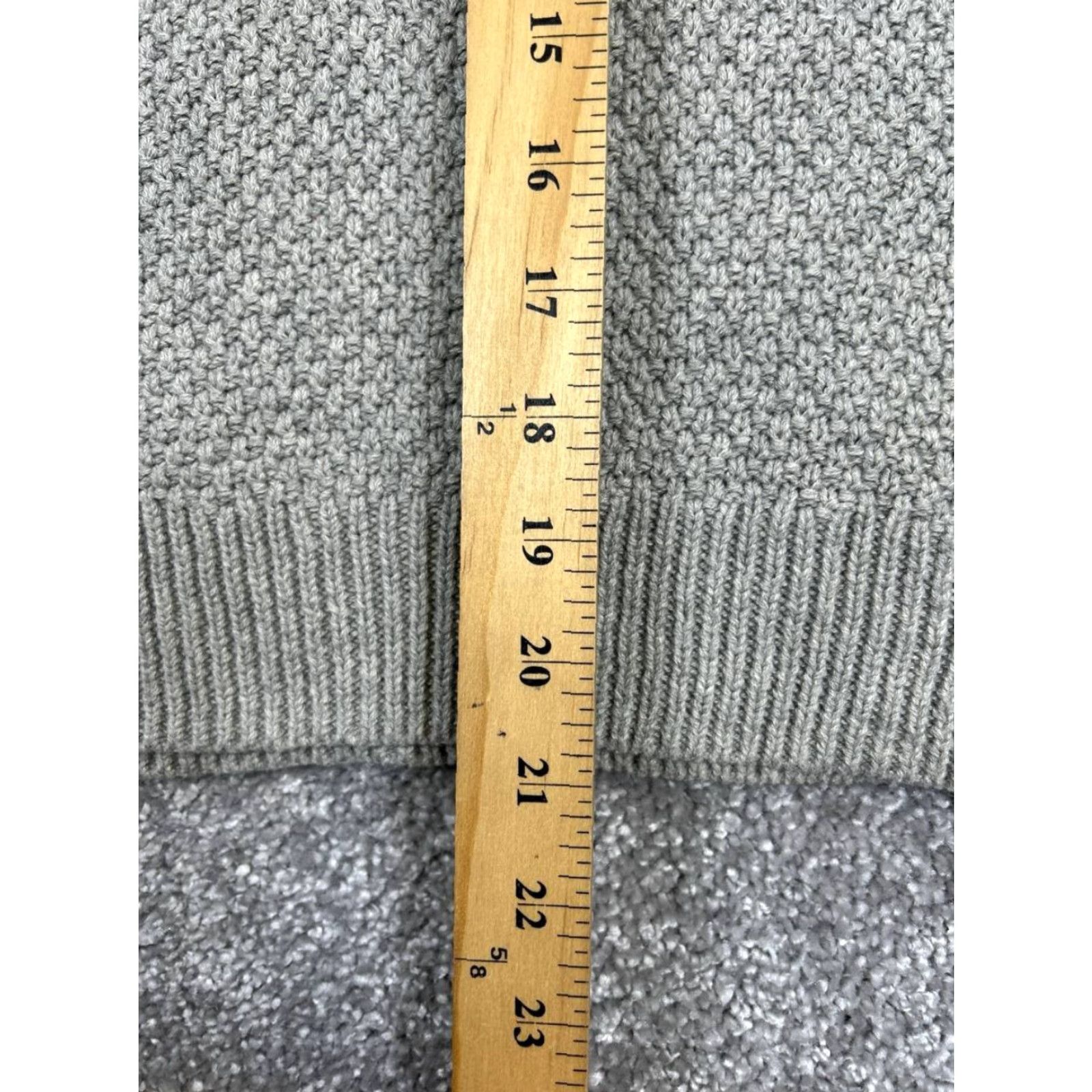 Brooks Brothers Brooks Brothers Sweater Womens XS Gray Cotton Wool Cable Knit Pullover Size XS / US 0-2 / IT 36-38 - 8 Thumbnail