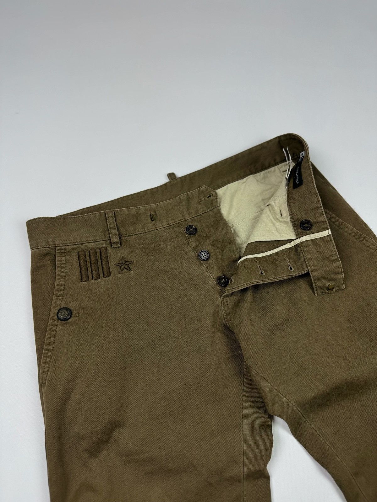 Dsquared2 Dsquared2 Khaki Chino Pants Size 32" / US 10 / IT 46 - 6 Thumbnail