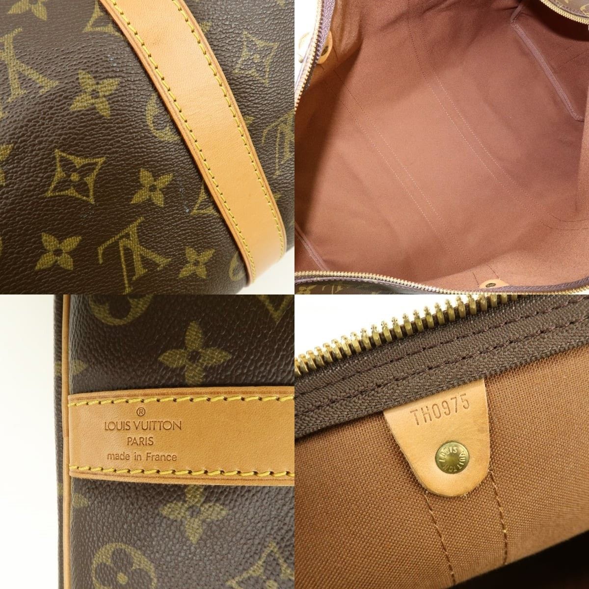 Louis Vuitton Louis Vuitton Monogram Keepall Bandouliere 50 Duffle Bag Size ONE SIZE - 7 Thumbnail