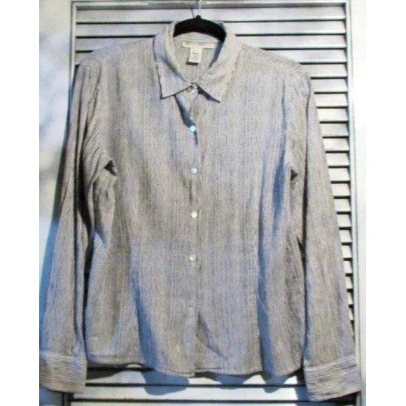 Other Telluride Clothing Co. Sz 10 Striped Button Down Size L / US 10 / IT 46 - 8 Thumbnail