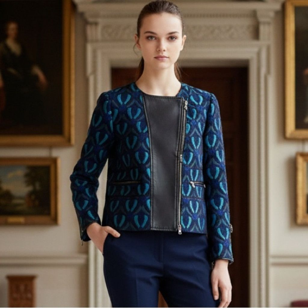 Club Monaco Club Monaco Aubrey Jacket W/ Lambskin Panel Women Size 12 Size XL / US 12-14 / IT 48-50 - 1 Thumbnail