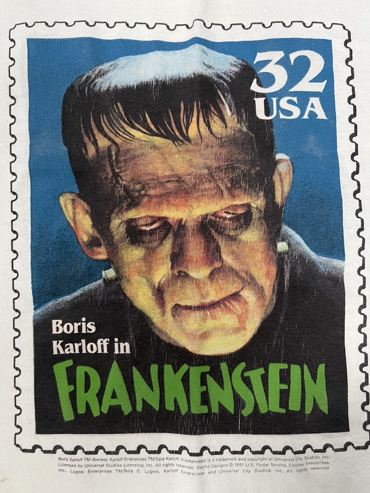 Band Tees × Vintage Vintage Frankenstein 90s t shirt 1997 Size US XL / EU 56 / 4 - 2 Thumbnail