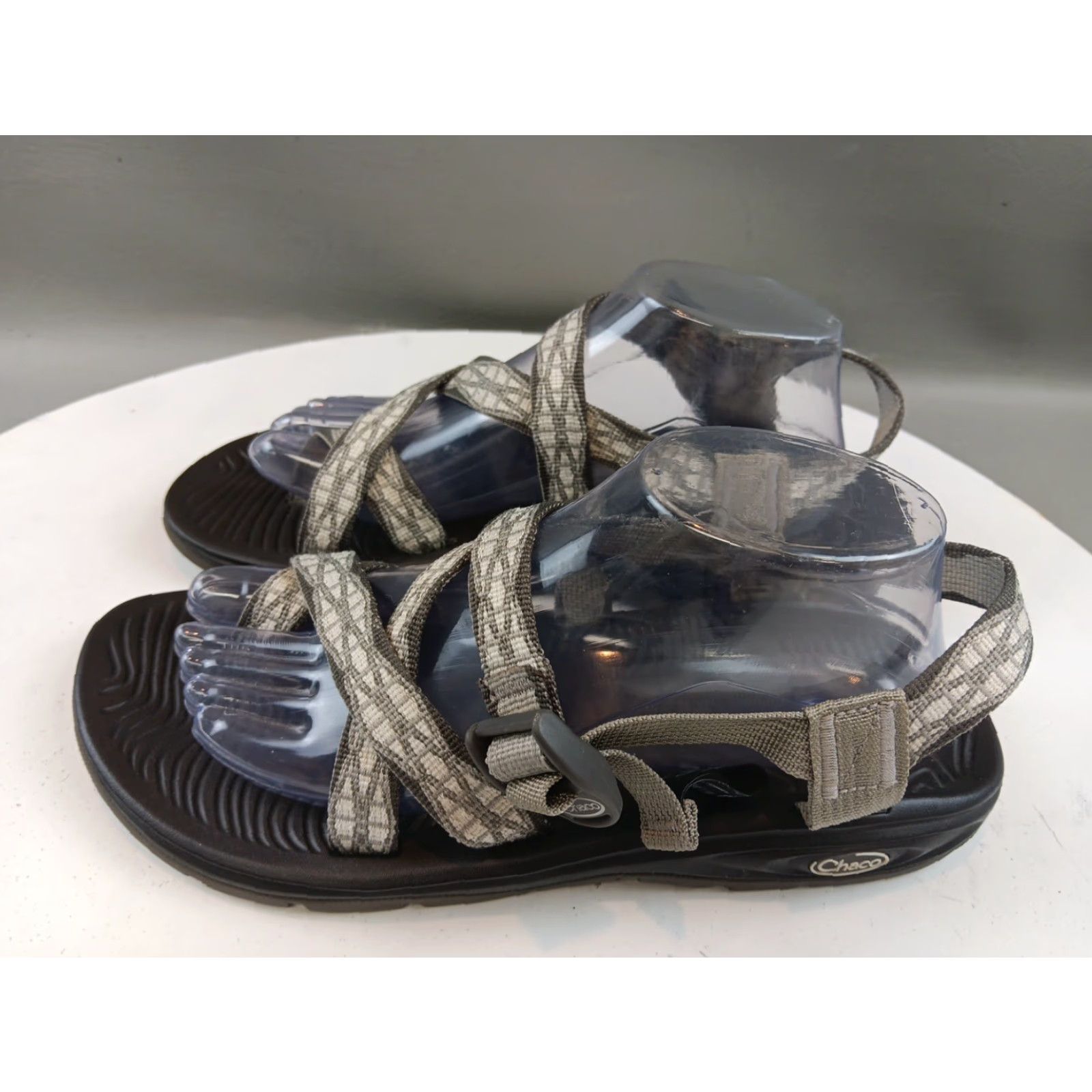 Chaco Chacos Z Boulder 2 Strappy Sandals Women's Size 11 Gray White Zig Zag - Sandal - Women Size US 9 / IT 39 - 6 Thumbnail